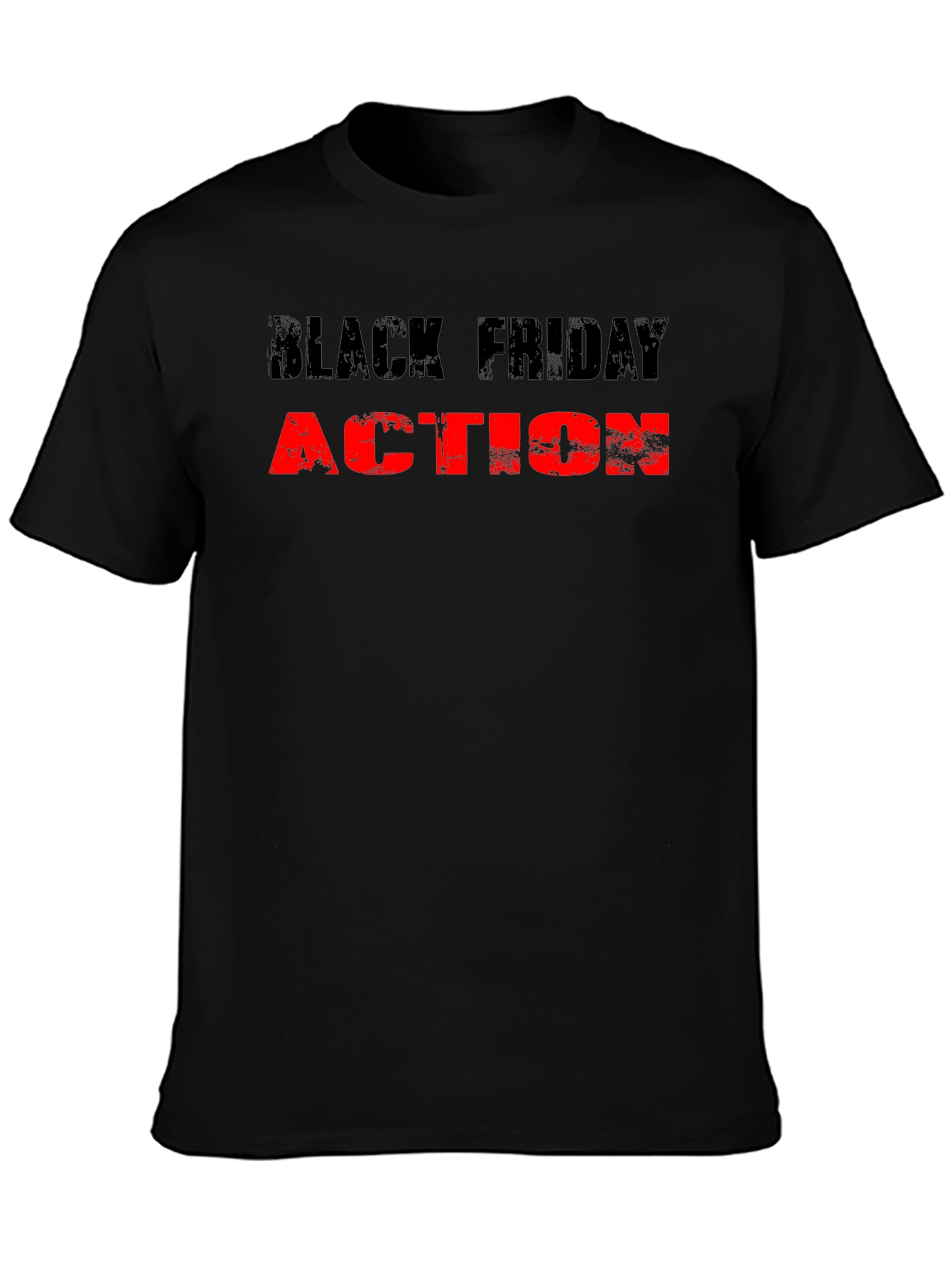 Black Friday Action Tee - Stylish Graphic T-Shirt