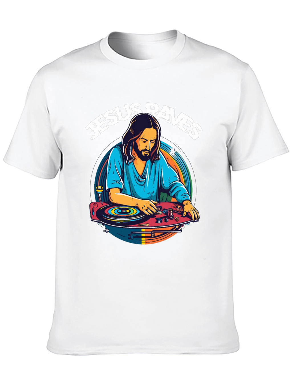 Jesus Raves T-Shirt - DJ Jesus Graphic Tee