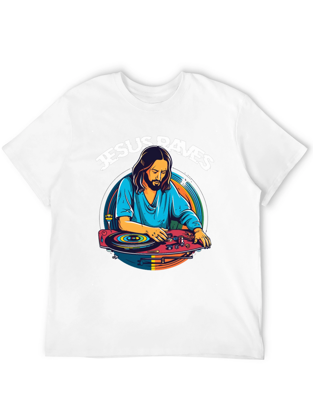 Jesus Raves T-Shirt - DJ Jesus Graphic Tee