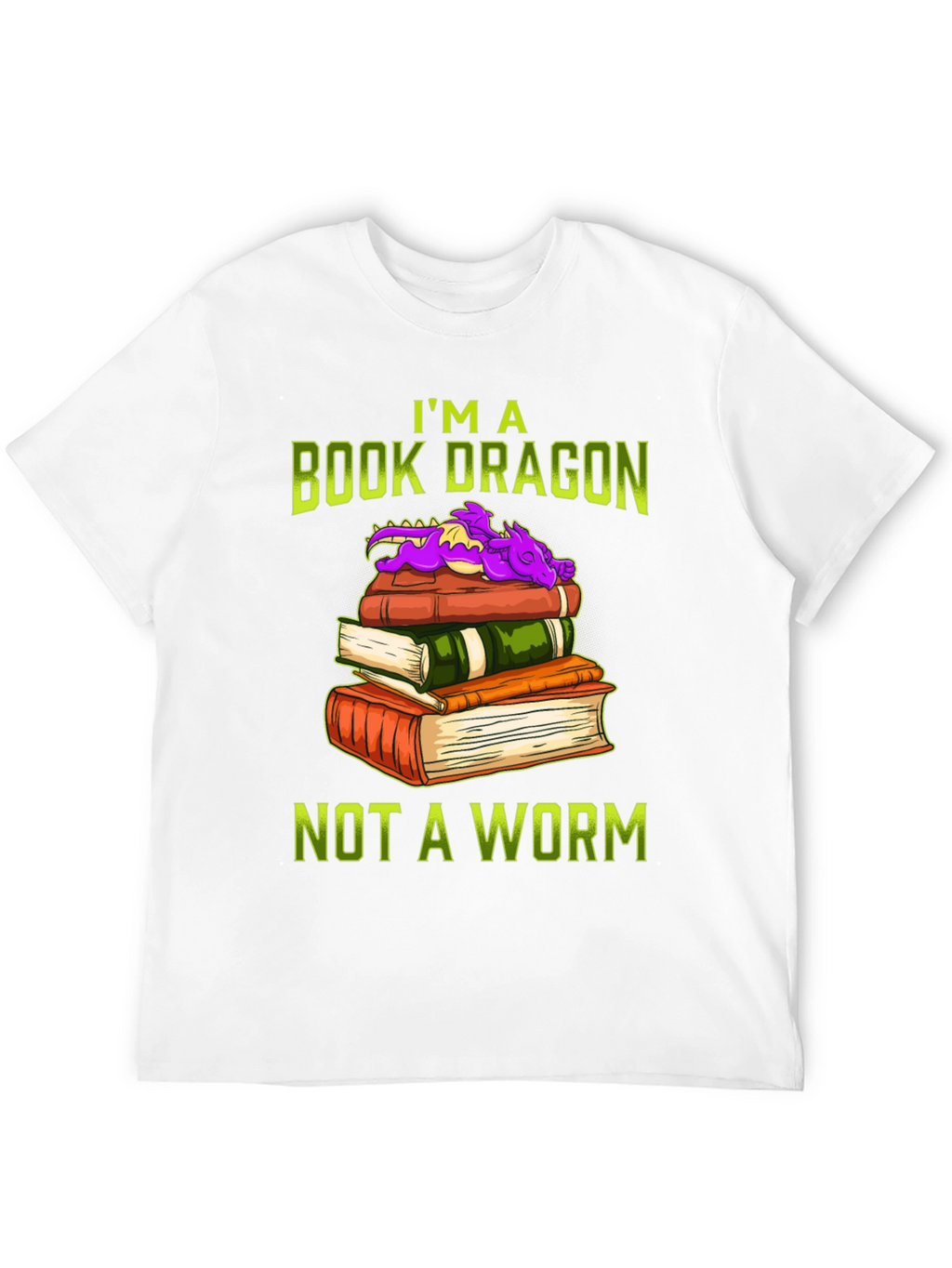 Book Dragon T-Shirt for Book Lovers