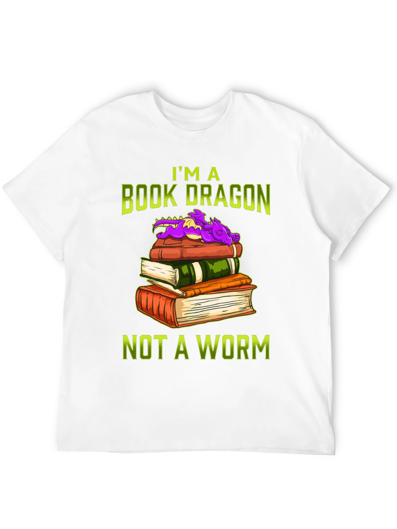Book Dragon T-Shirt for Book Lovers