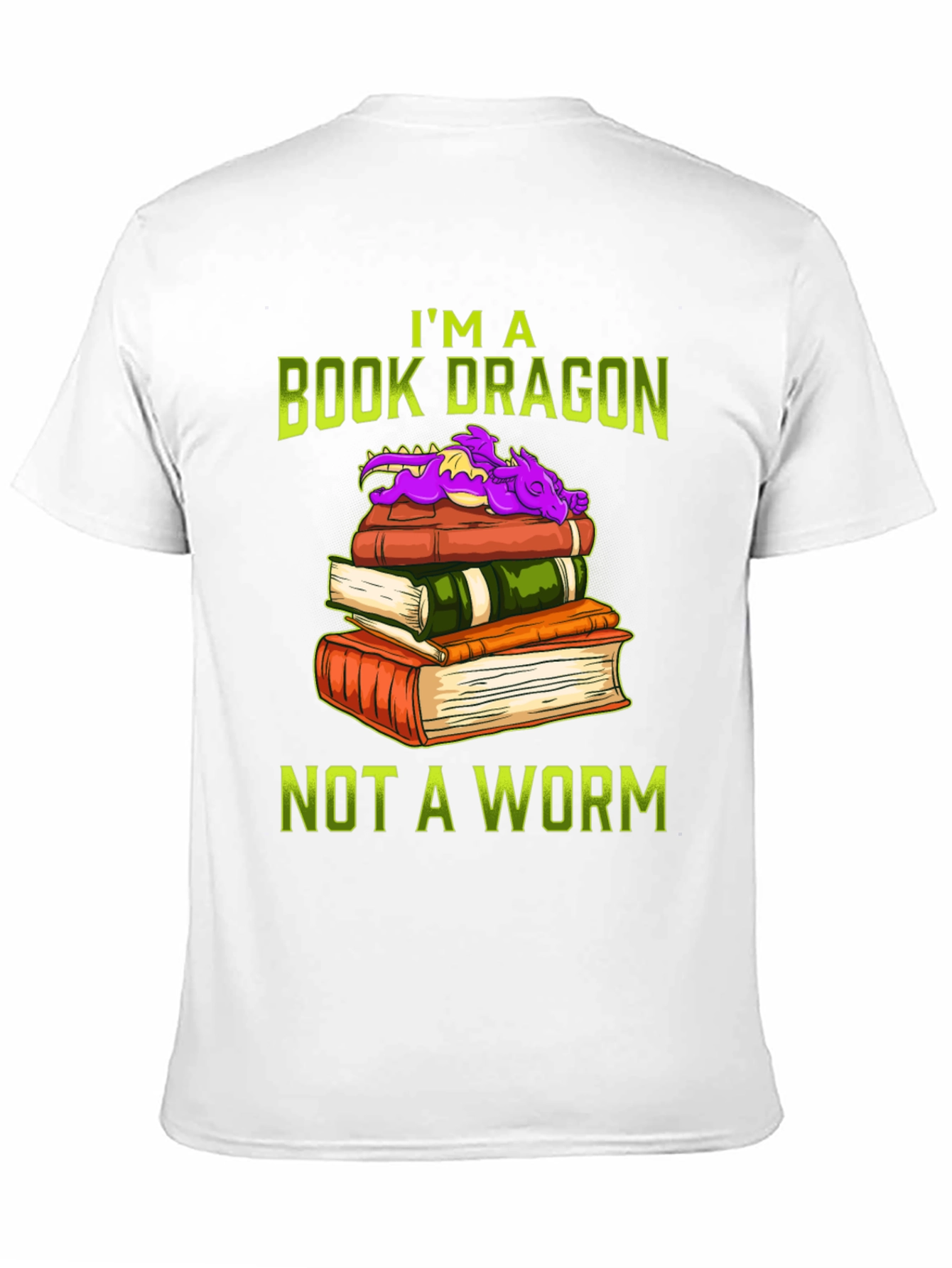 Book Dragon T-Shirt for Book Lovers