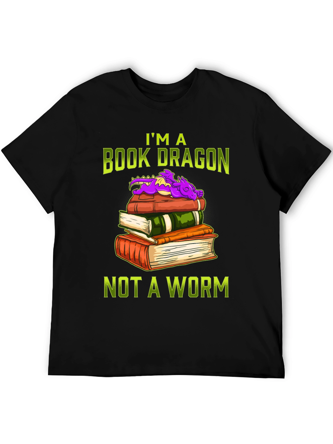 Book Dragon T-Shirt for Book Lovers