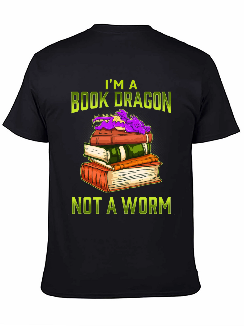 Book Dragon T-Shirt for Book Lovers