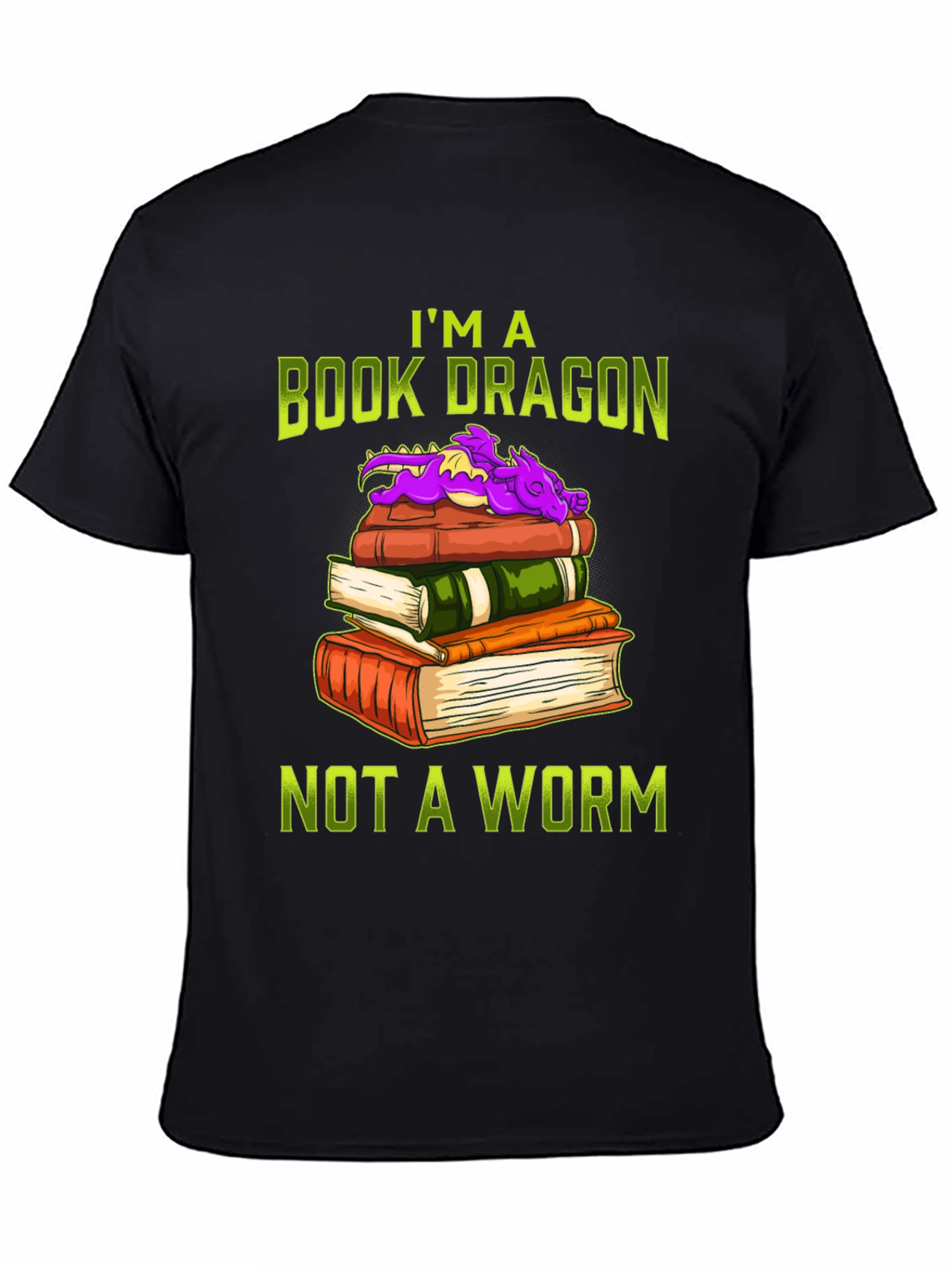 Book Dragon T-Shirt for Book Lovers