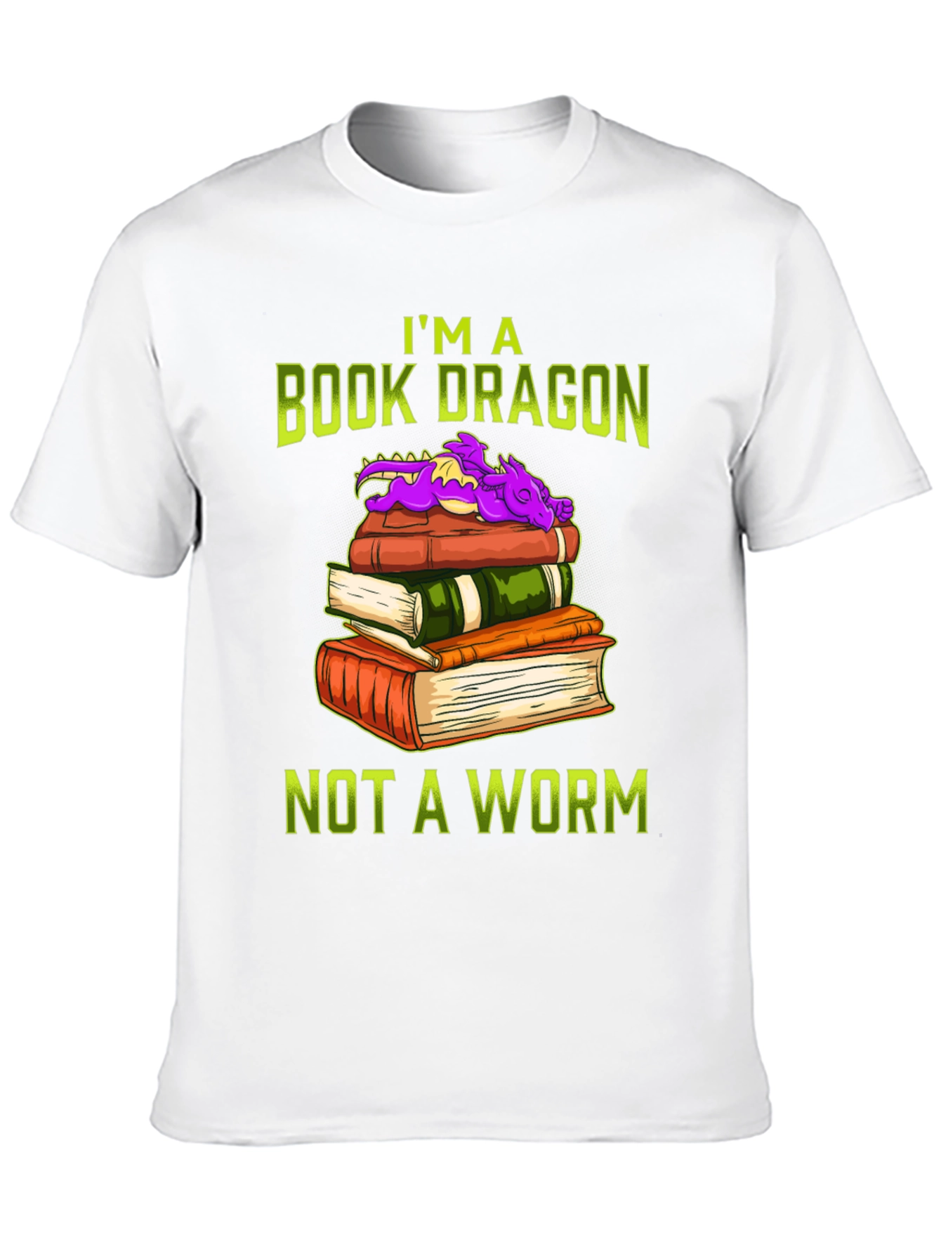 Book Dragon T-Shirt for Book Lovers