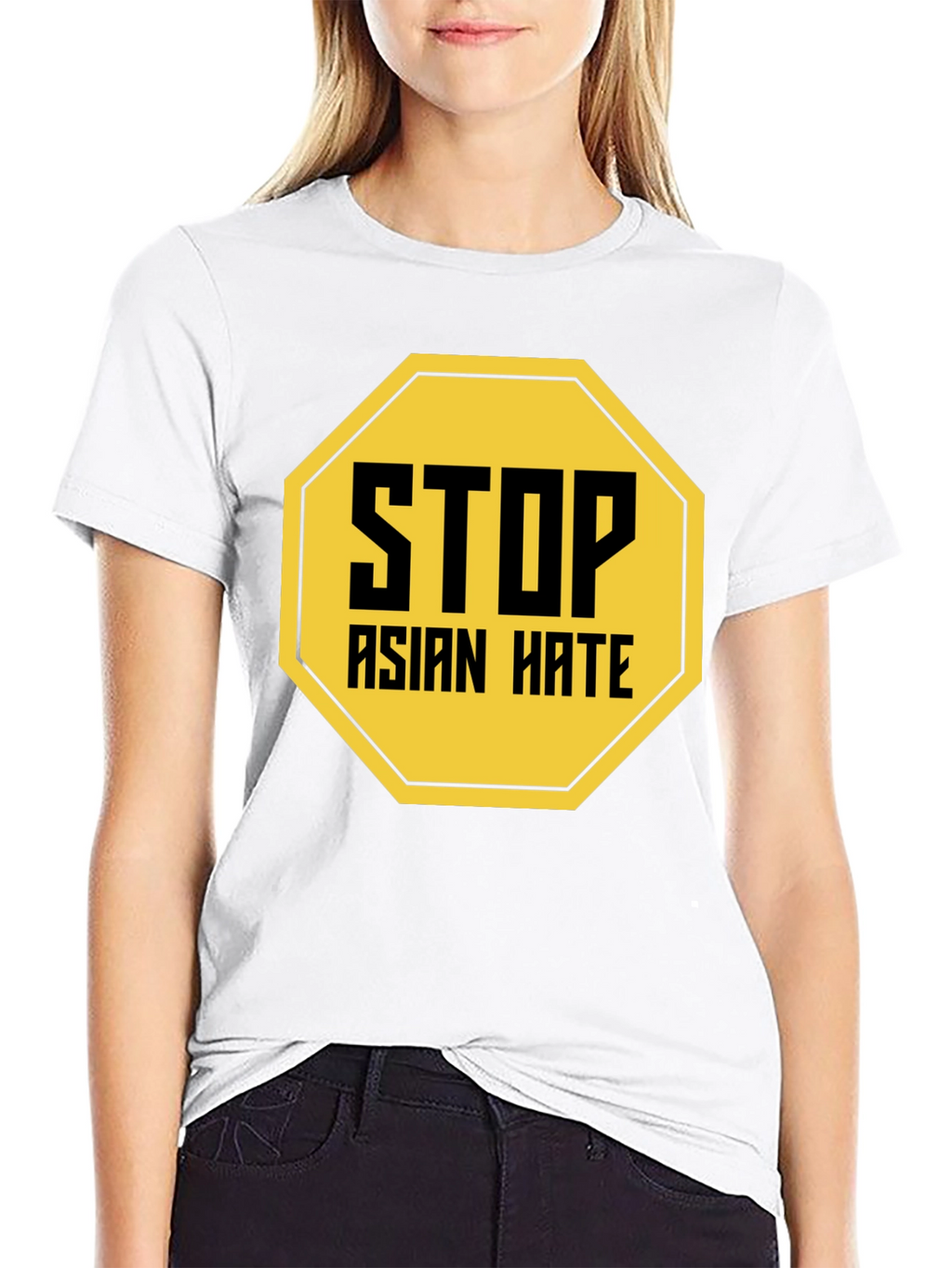 Stop Asian Hate T-Shirt Black
