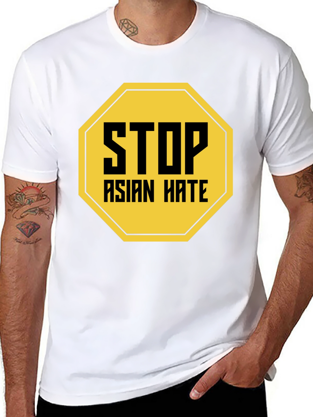 Stop Asian Hate T-Shirt Black
