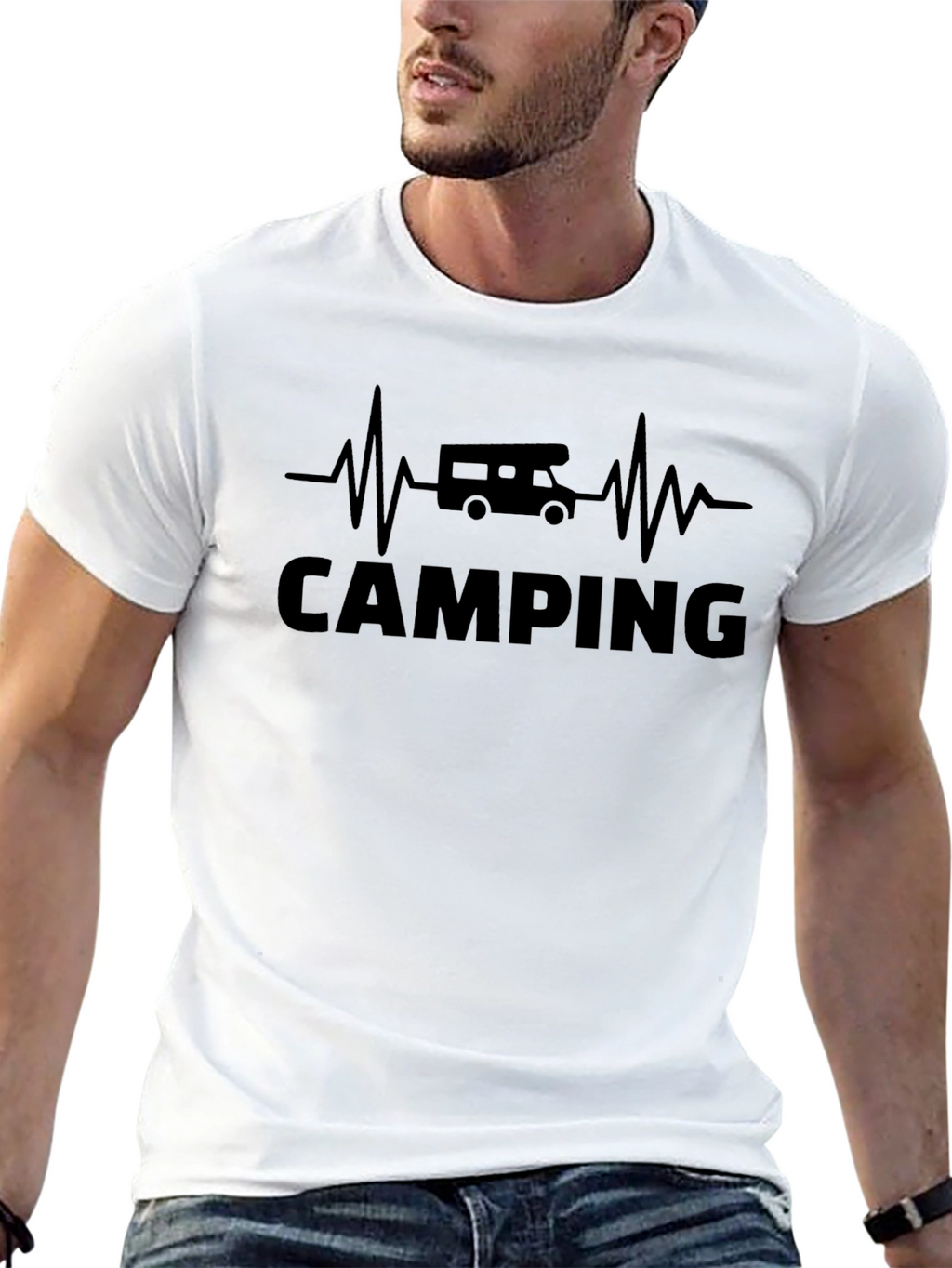 Camping Heartbeat T-Shirt - Adventure Ready
