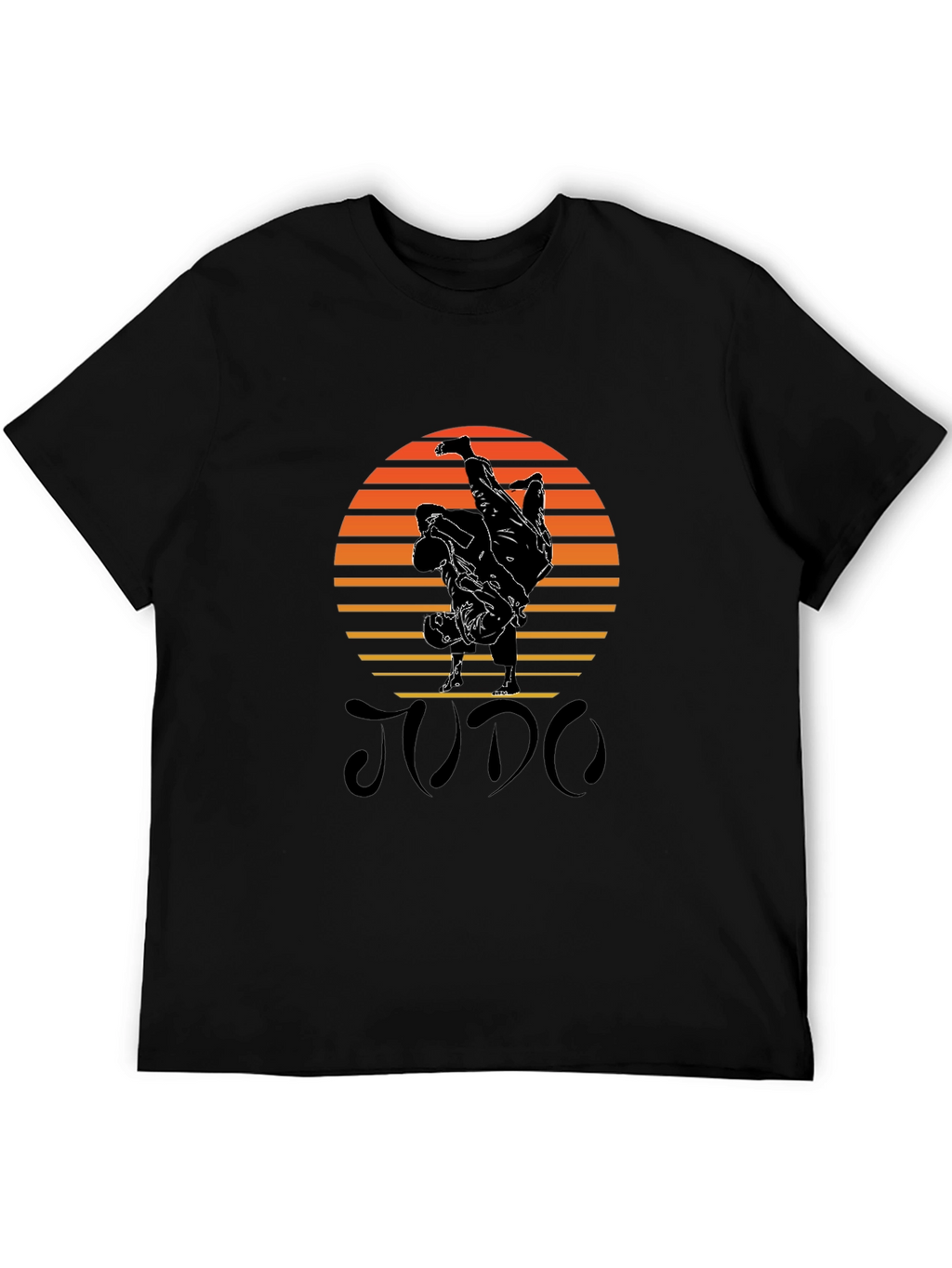 Judo Sunset Black T-Shirt