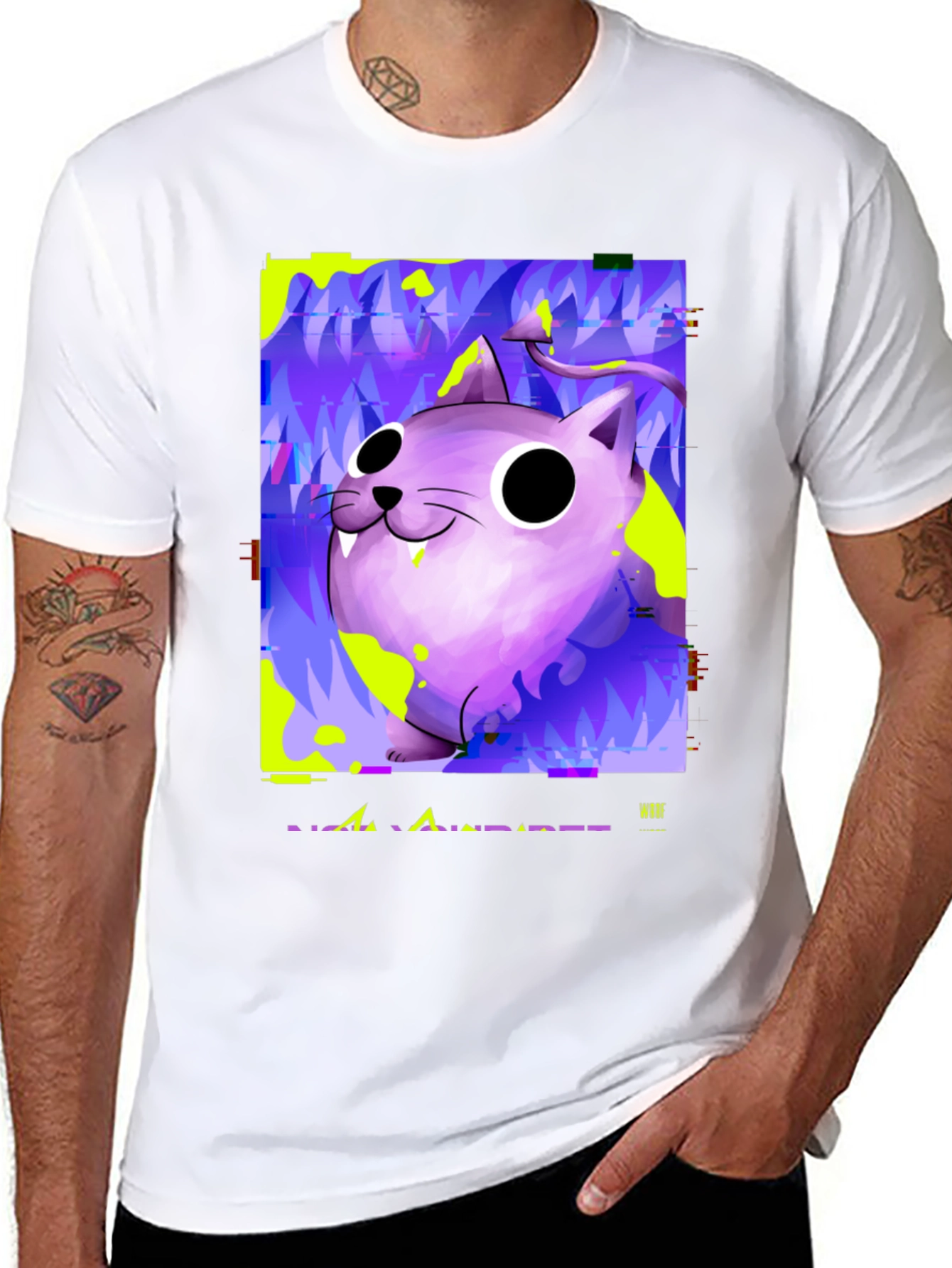 Devil Cat Graphic T-Shirt