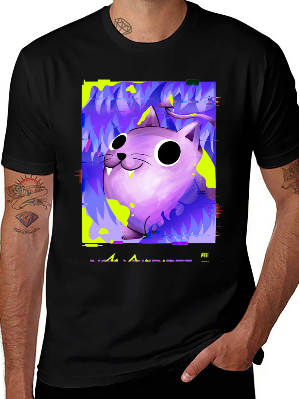 Devil Cat Graphic T-Shirt