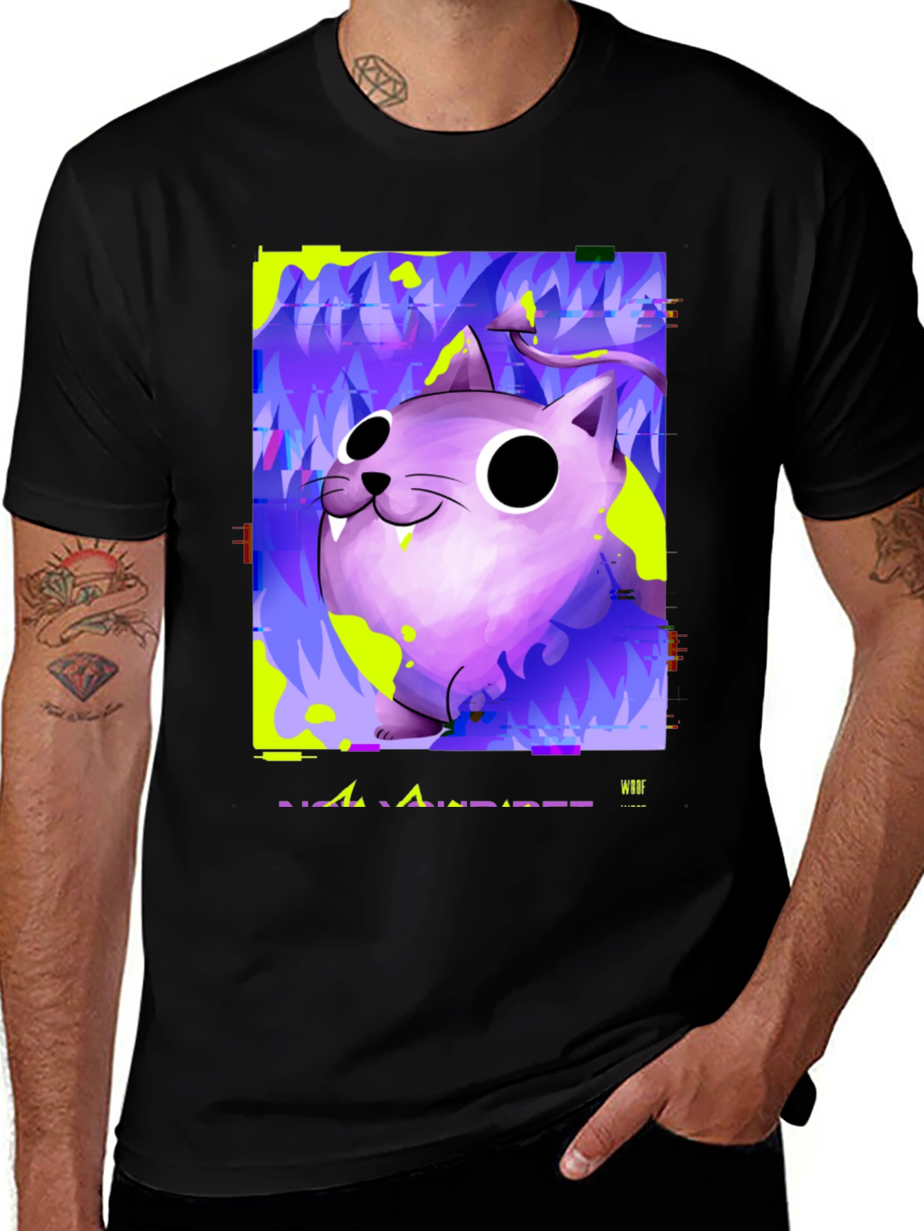 Devil Cat Graphic T-Shirt