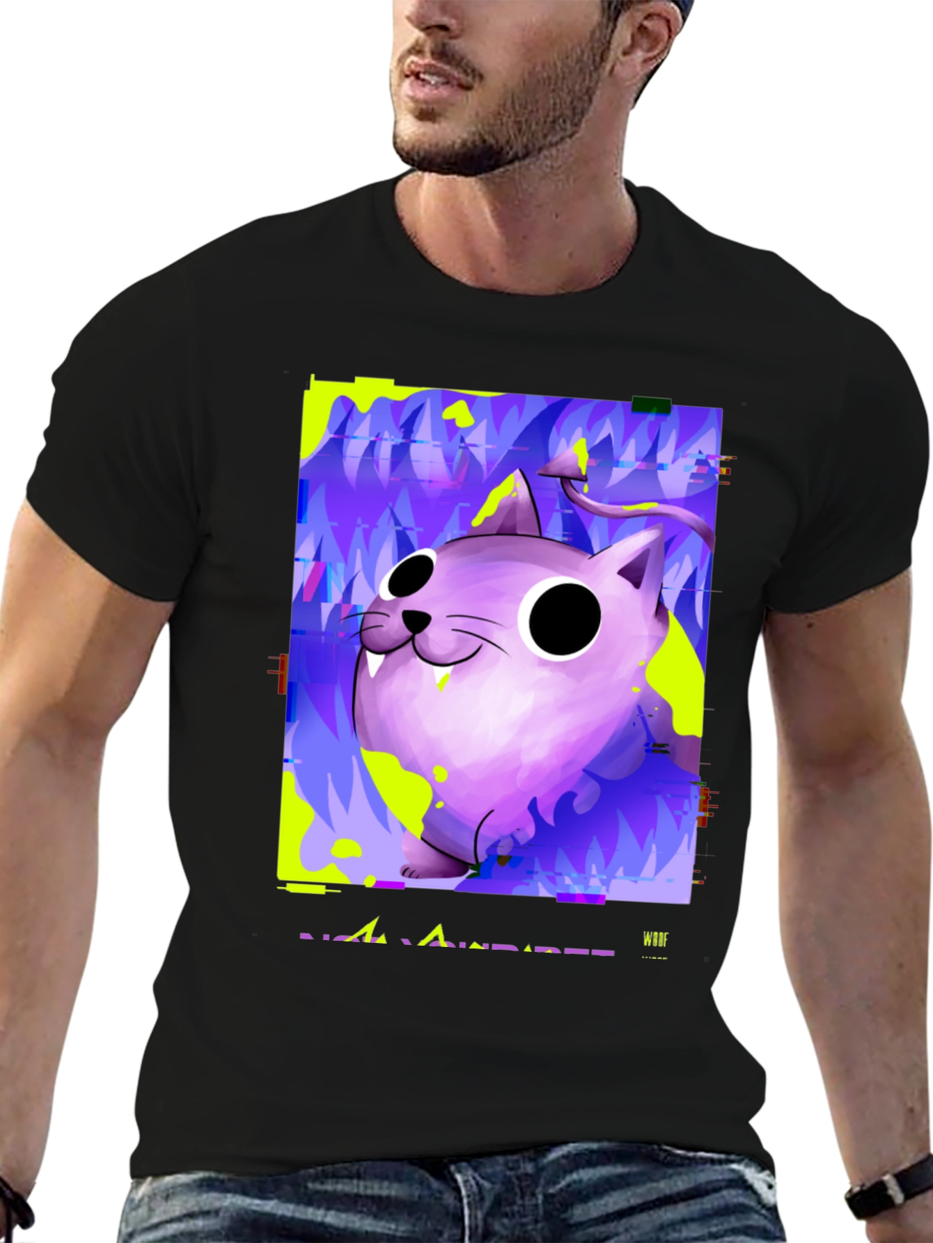 Devil Cat Graphic T-Shirt