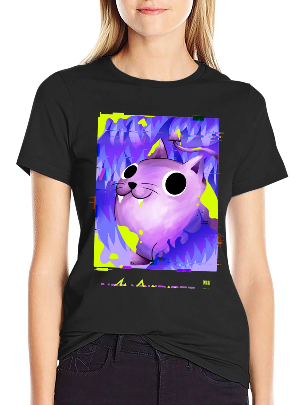 Devil Cat Graphic T-Shirt