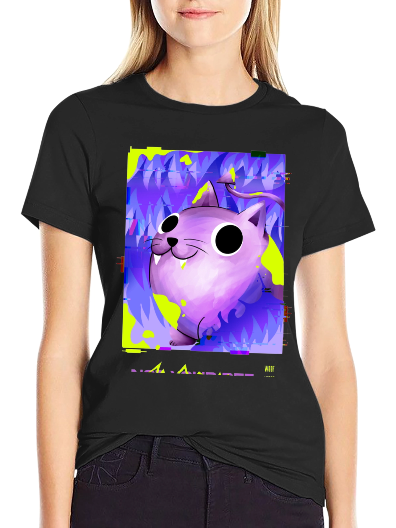 Devil Cat Graphic T-Shirt