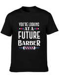Future Barber Graphic Tee - Mens Black T-Shirt