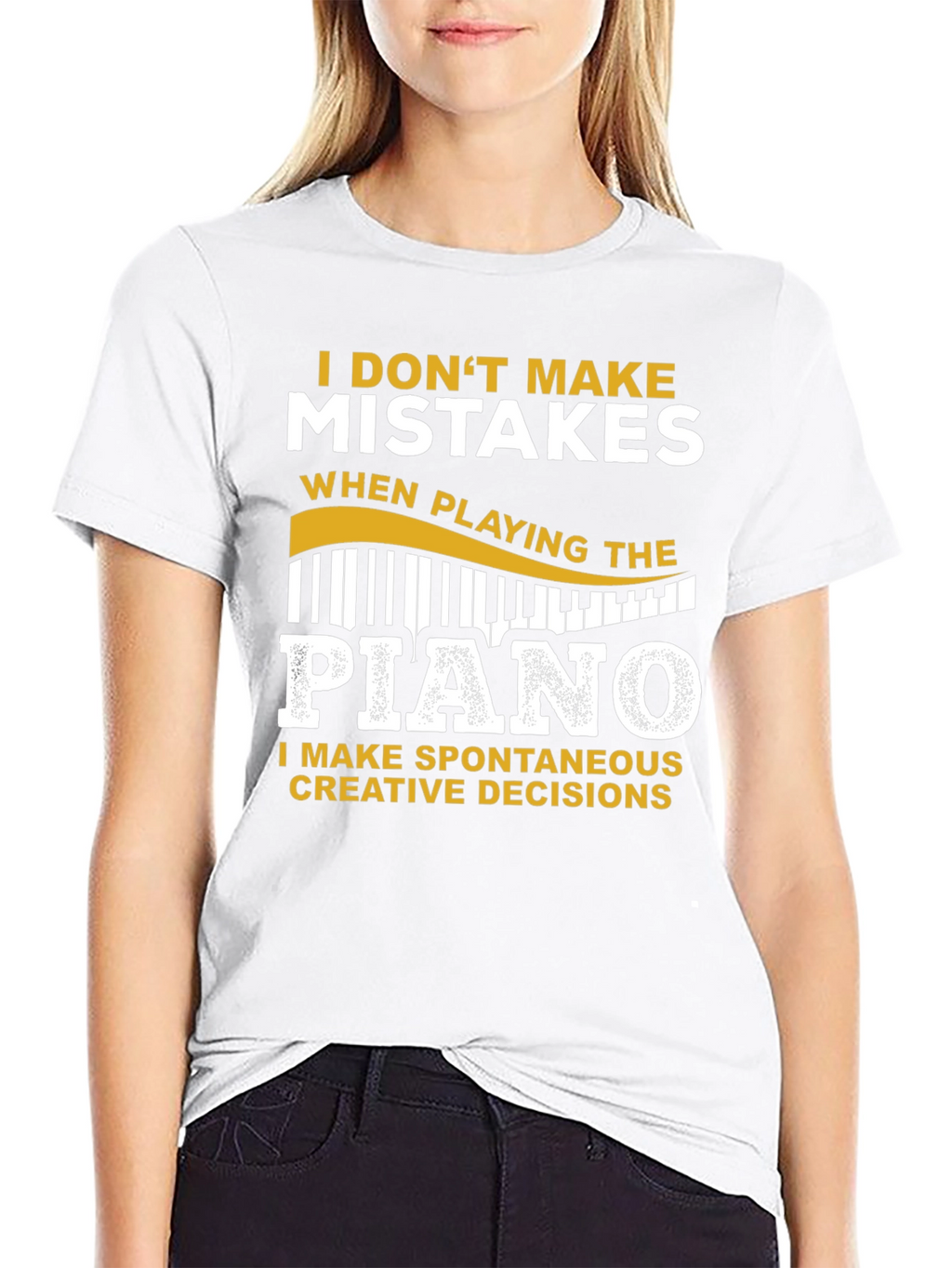 Piano Player T-Shirt: Creative Decisions