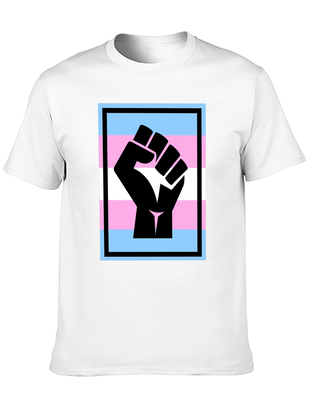 Transgender Pride Fist T-Shirt - Black