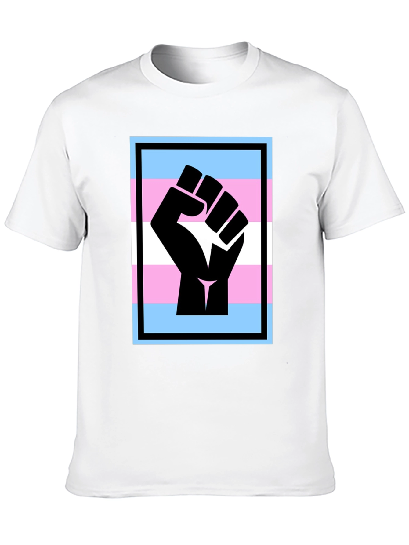 Transgender Pride Fist T-Shirt - Black