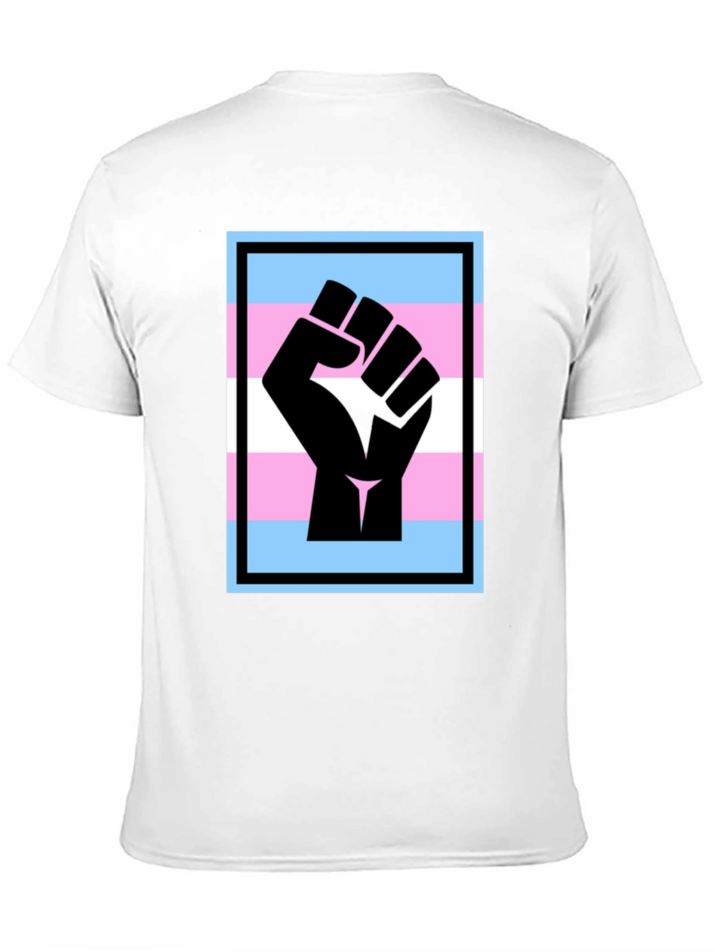 Transgender Pride Fist T-Shirt - Black