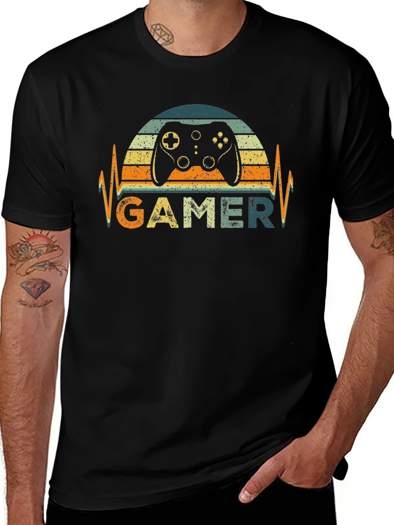 Retro Gamer T-Shirt - Vintage Gaming Console Tee
