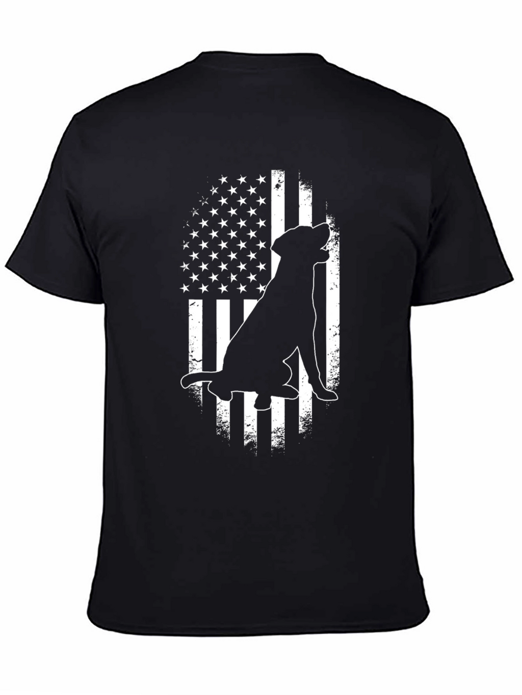 Dog American Flag Graphic Tee