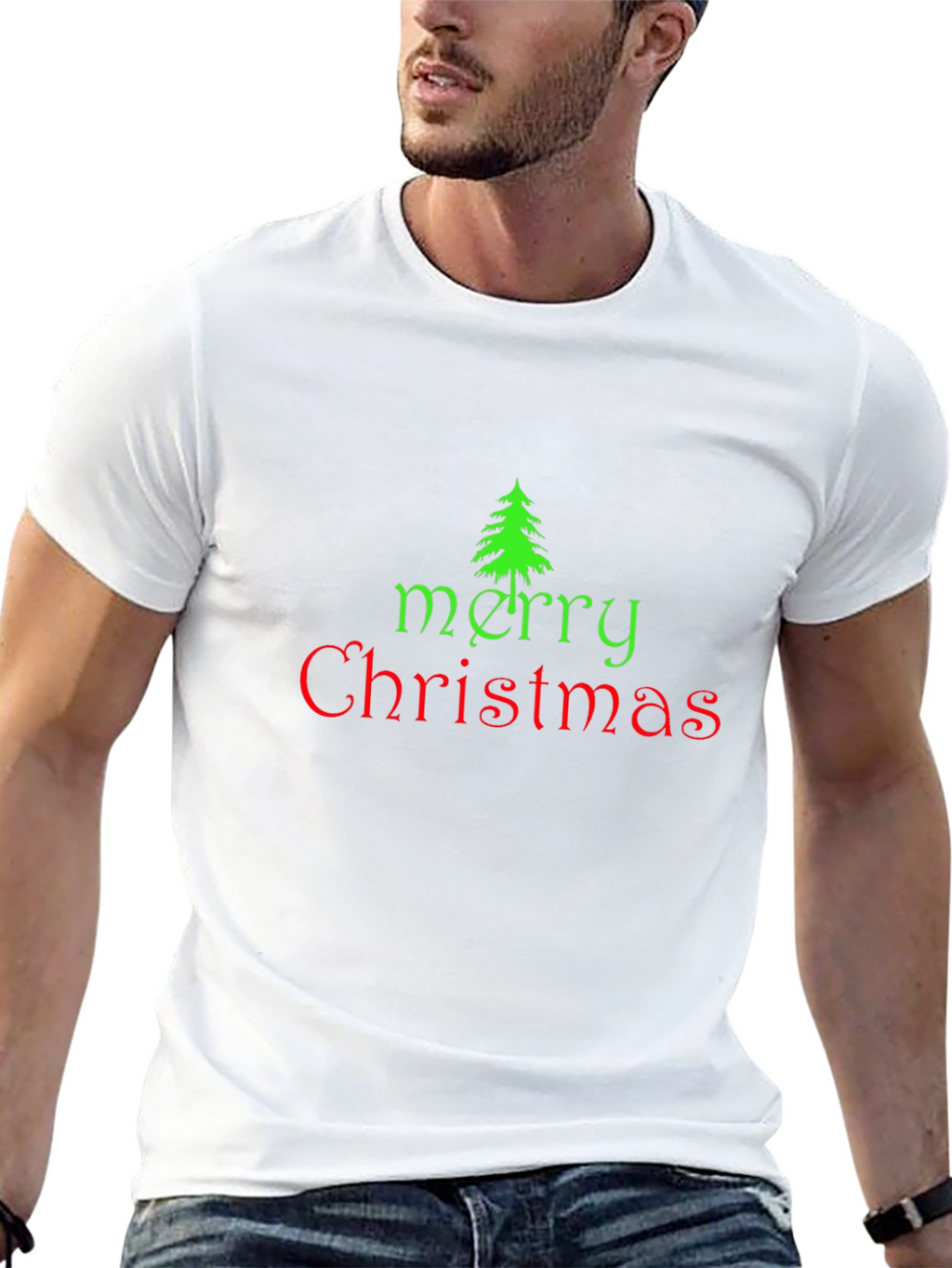 Festive Merry Christmas Graphic Tee
