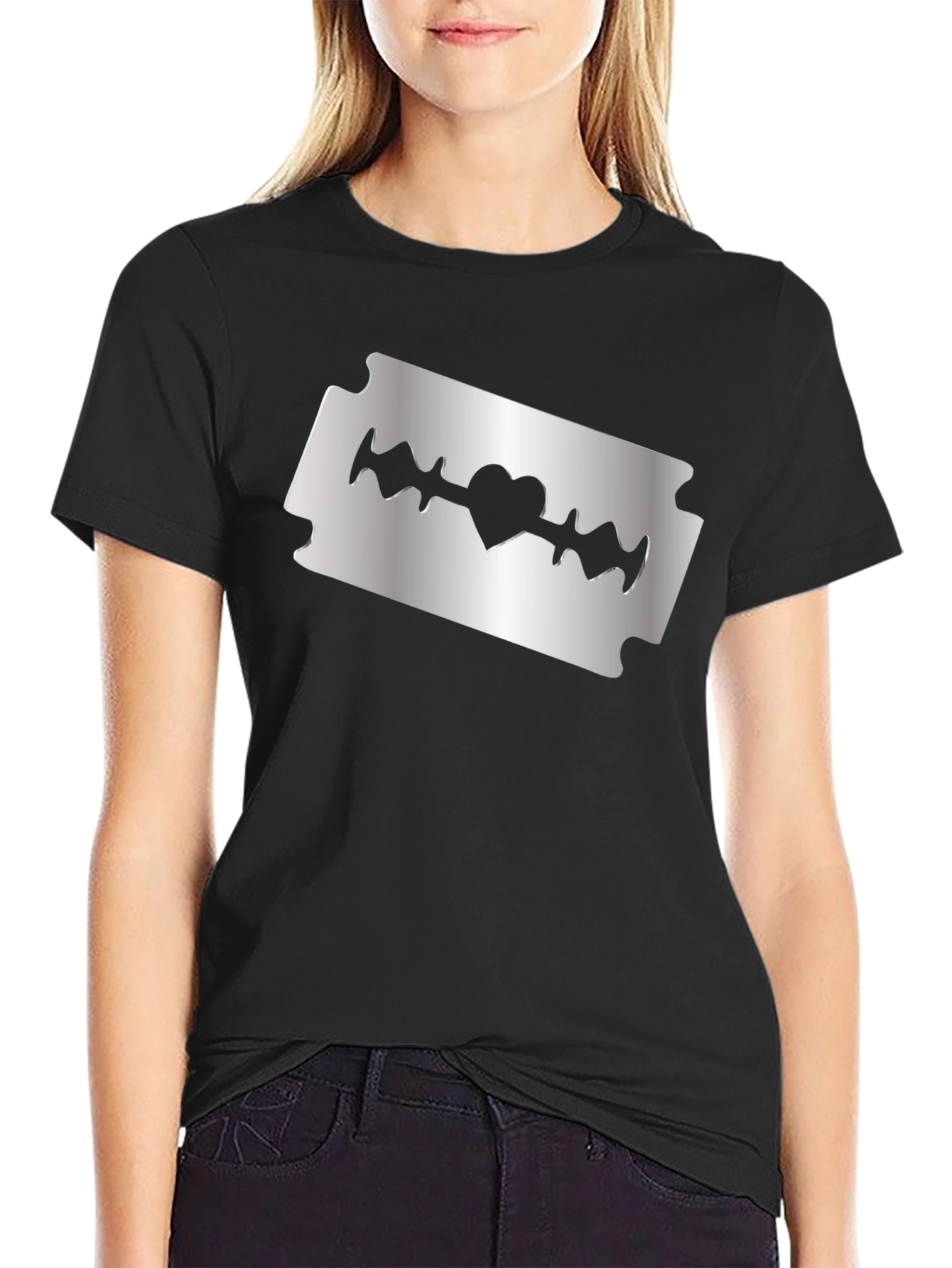 Razor Heart T-Shirt - Edgy & Stylish Tee
