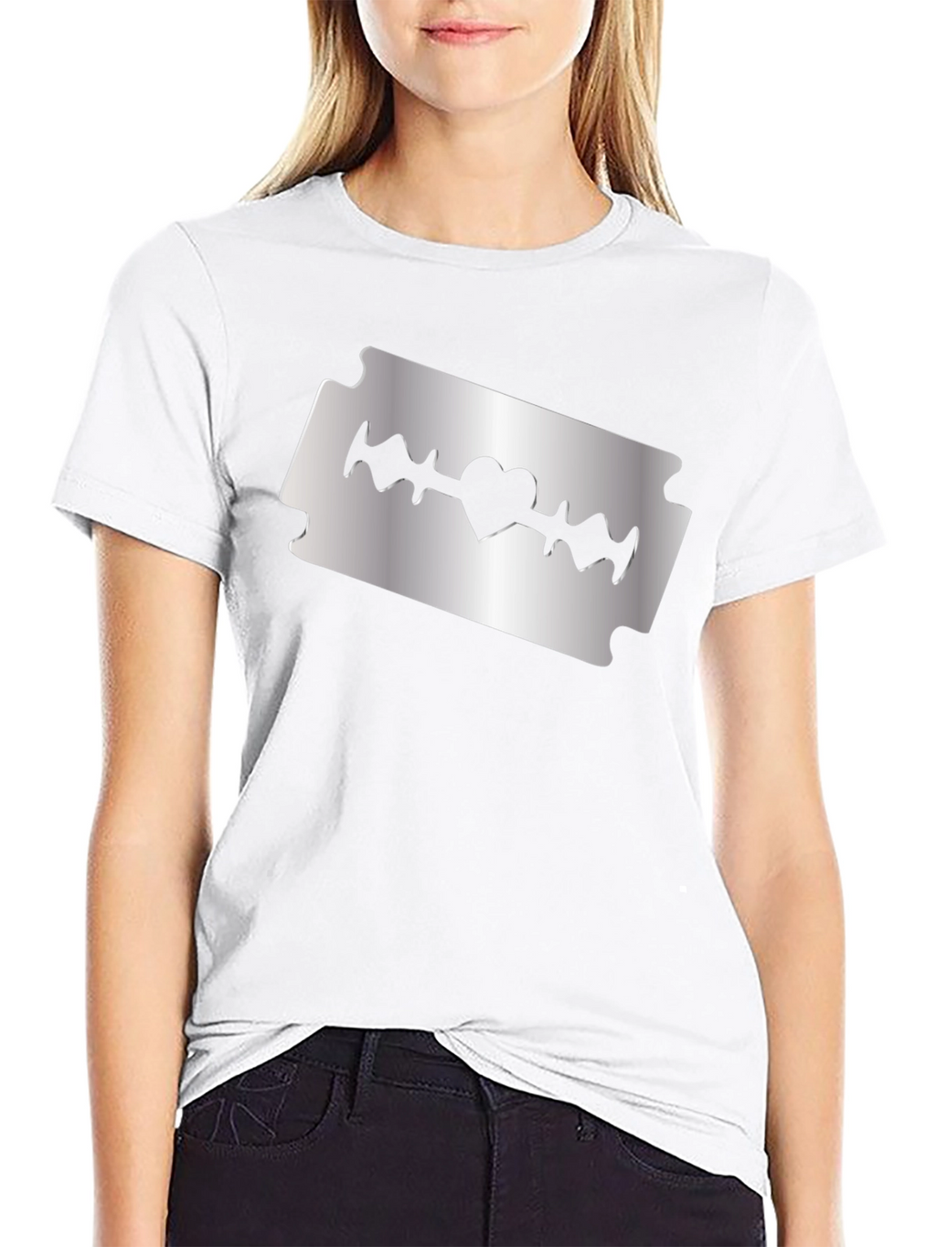Razor Heart T-Shirt - Edgy & Stylish Tee