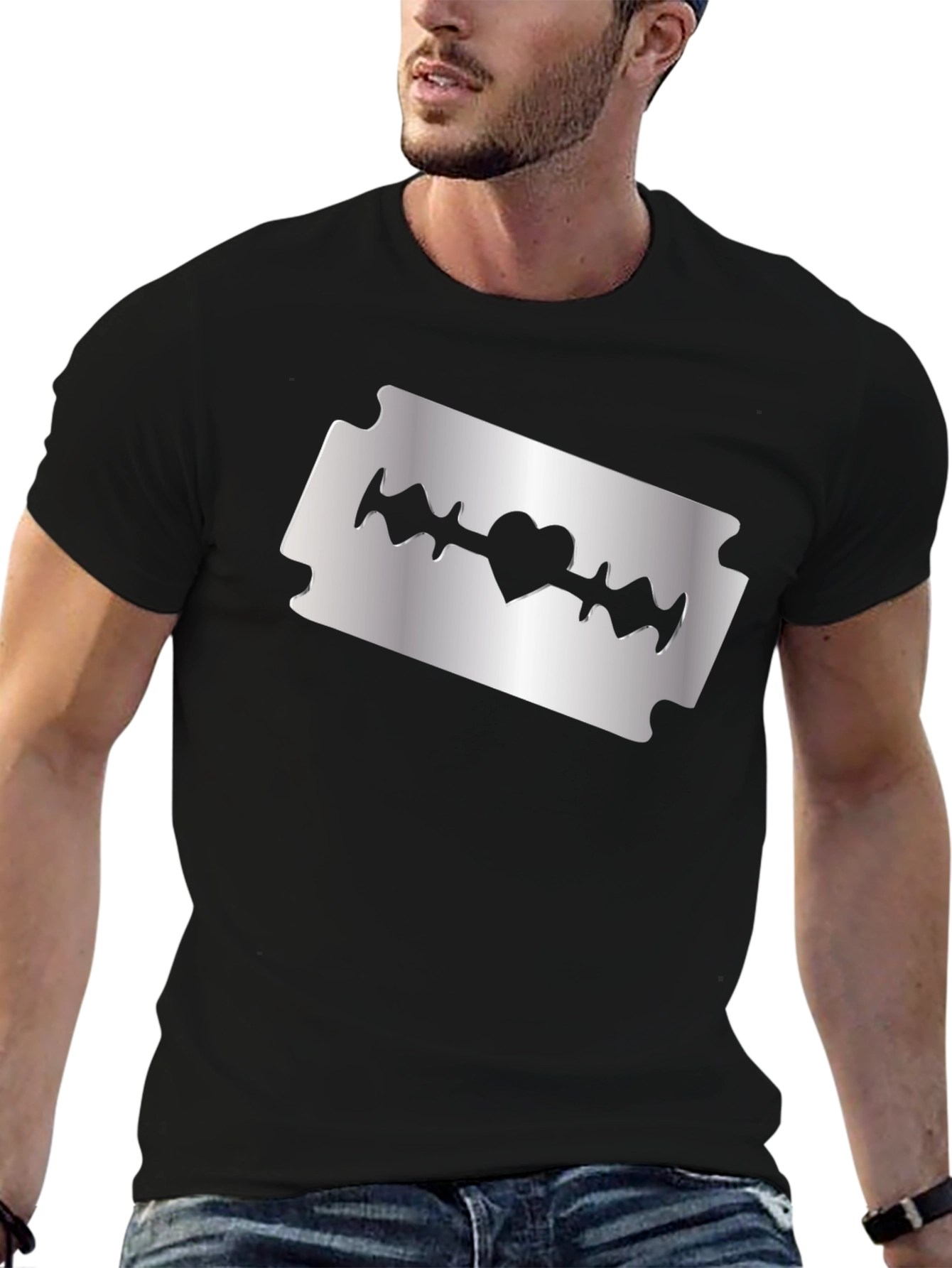 Razor Heart T-Shirt - Edgy & Stylish Tee