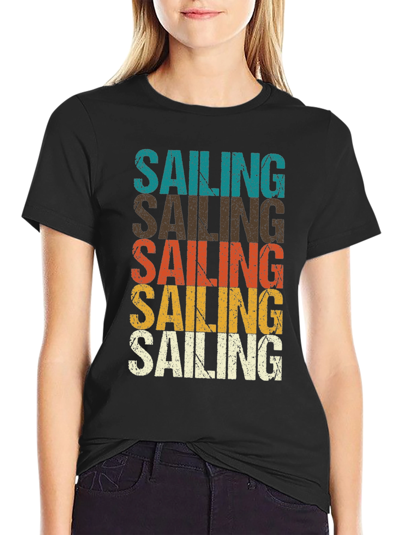 Retro Sailing T-Shirt - Vintage Style Graphic Tee