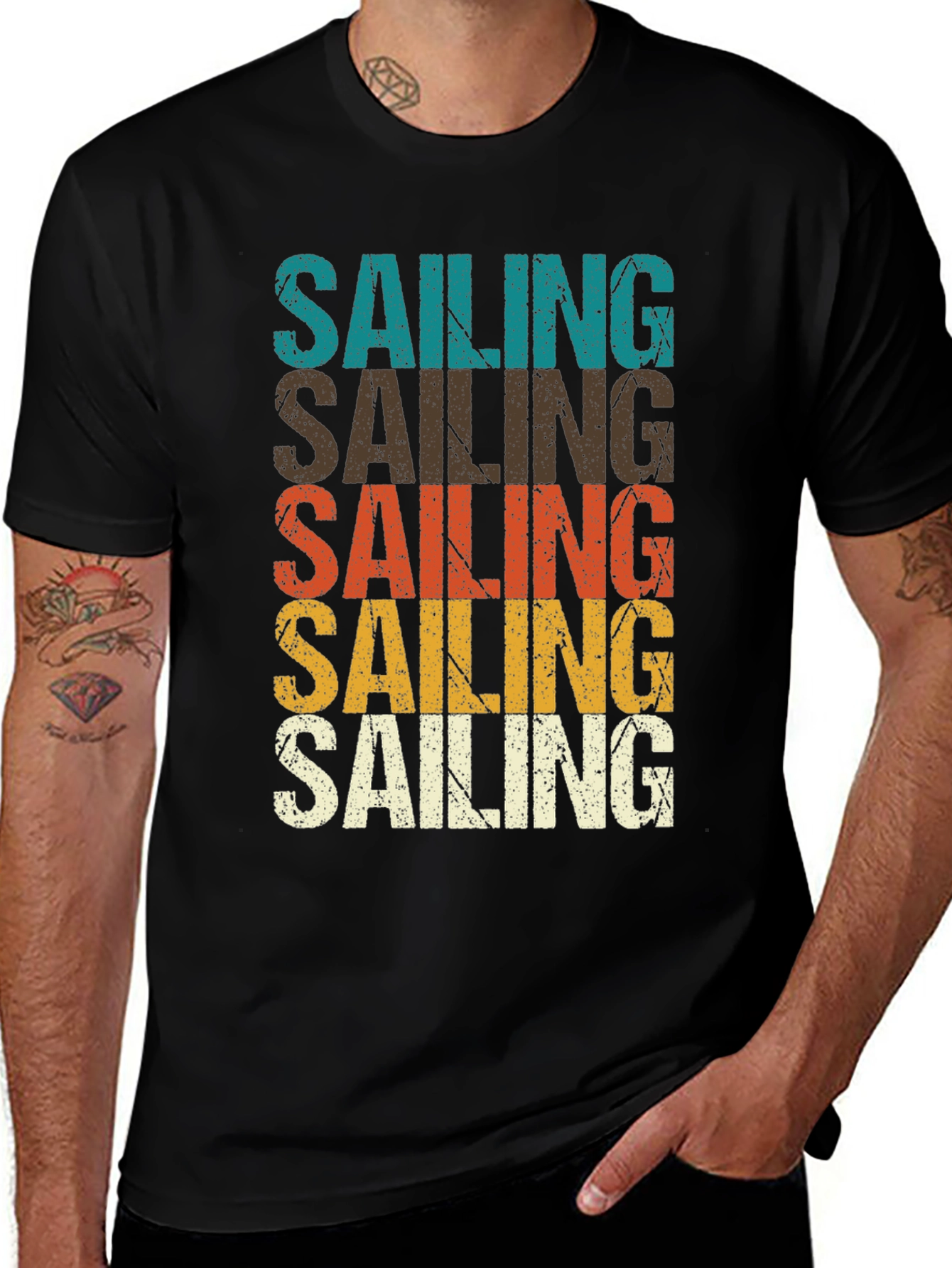 Retro Sailing T-Shirt - Vintage Style Graphic Tee