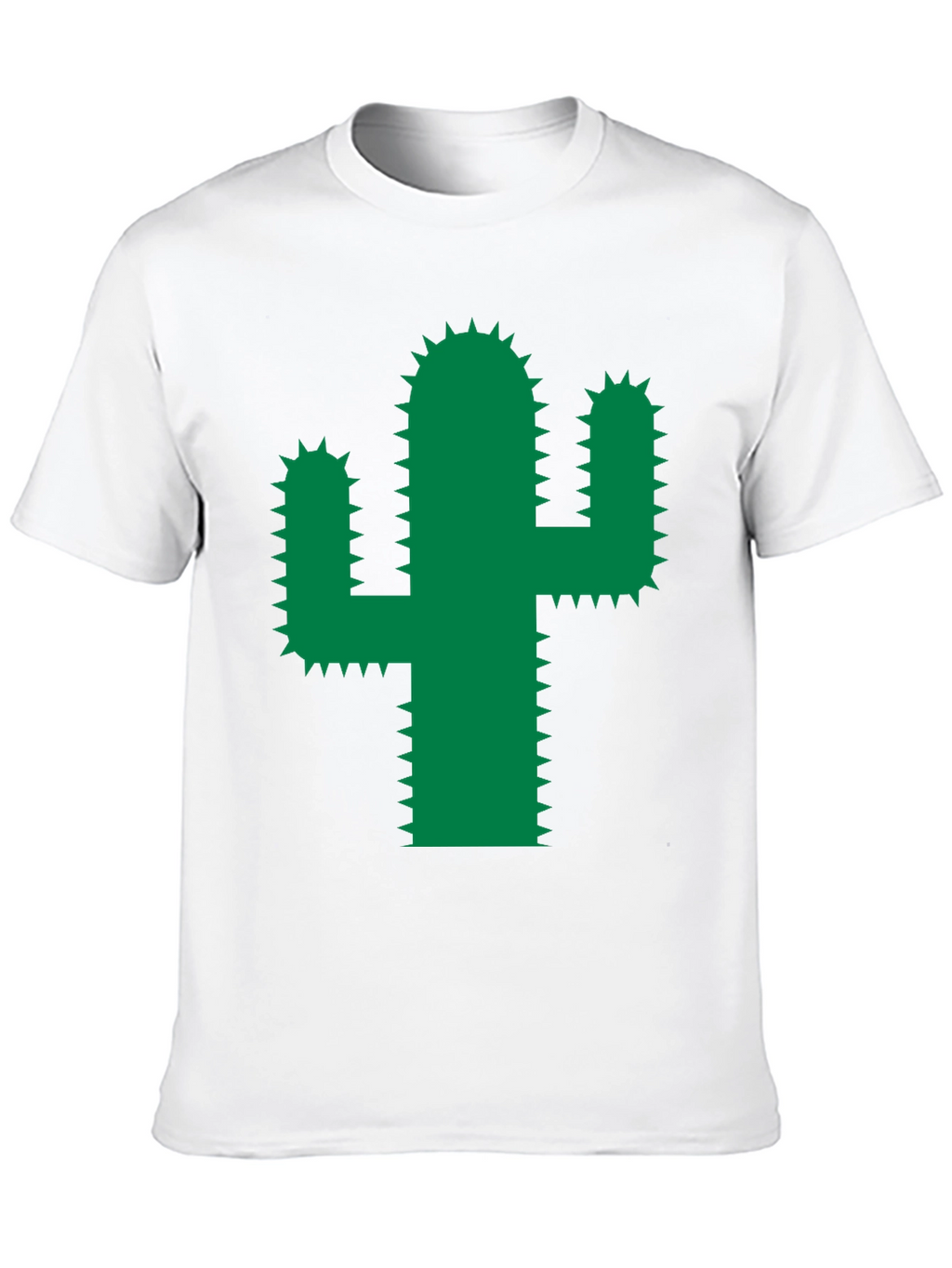 Cactus Graphic Tee - Trendy Green Desert Plant Shirt