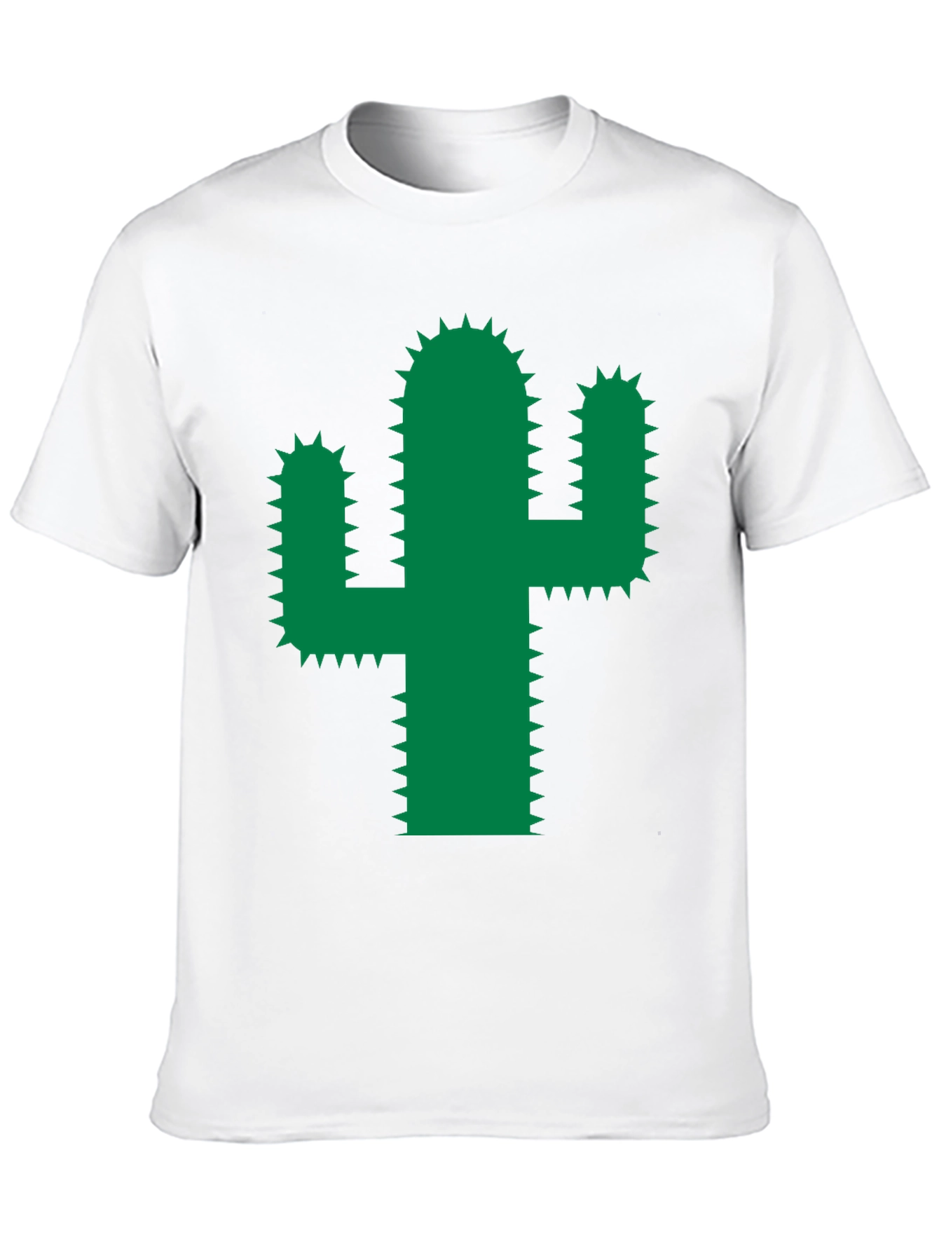 Cactus Graphic Tee - Trendy Green Desert Plant Shirt