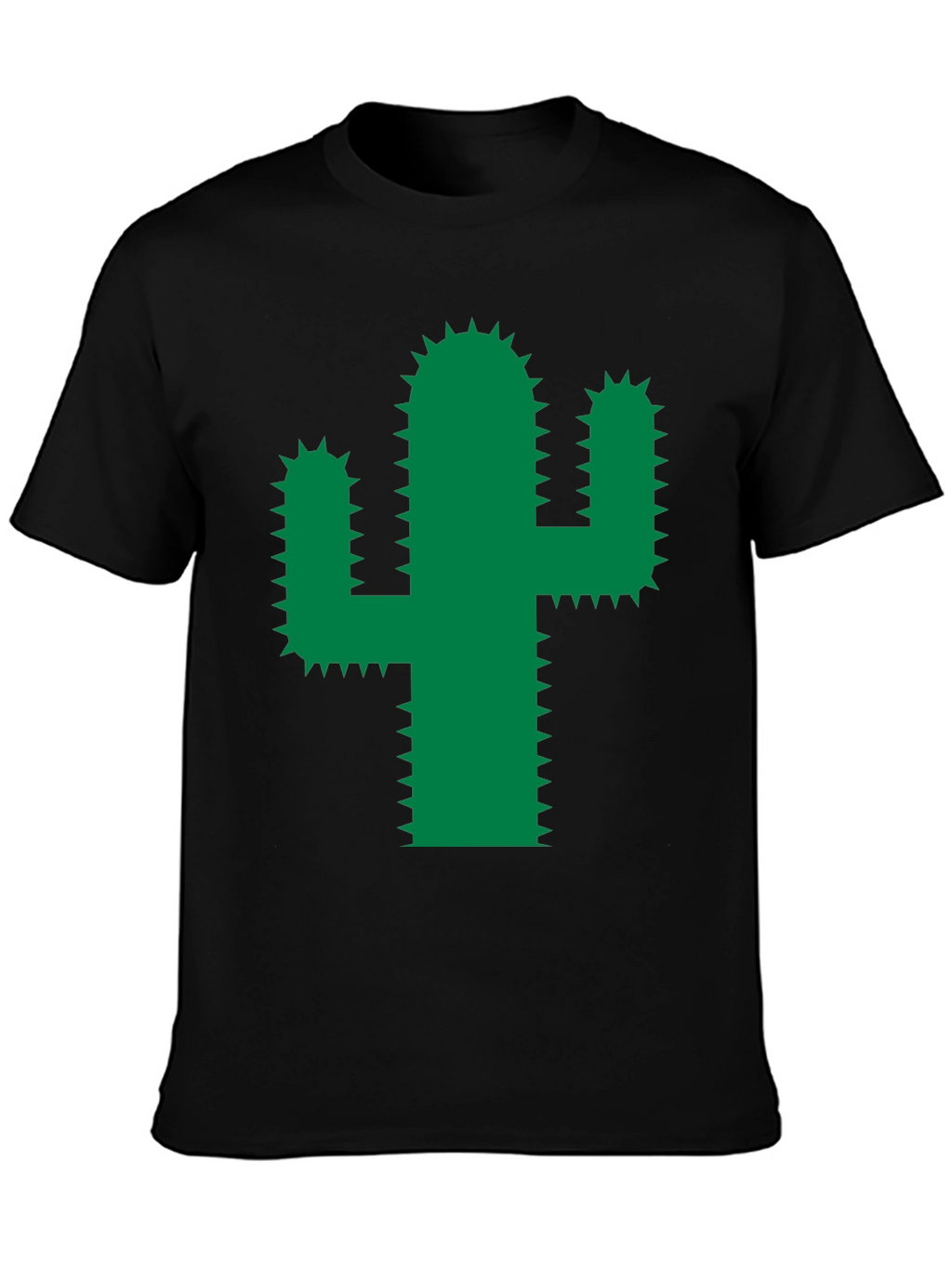 Cactus Graphic Tee - Trendy Green Desert Plant Shirt