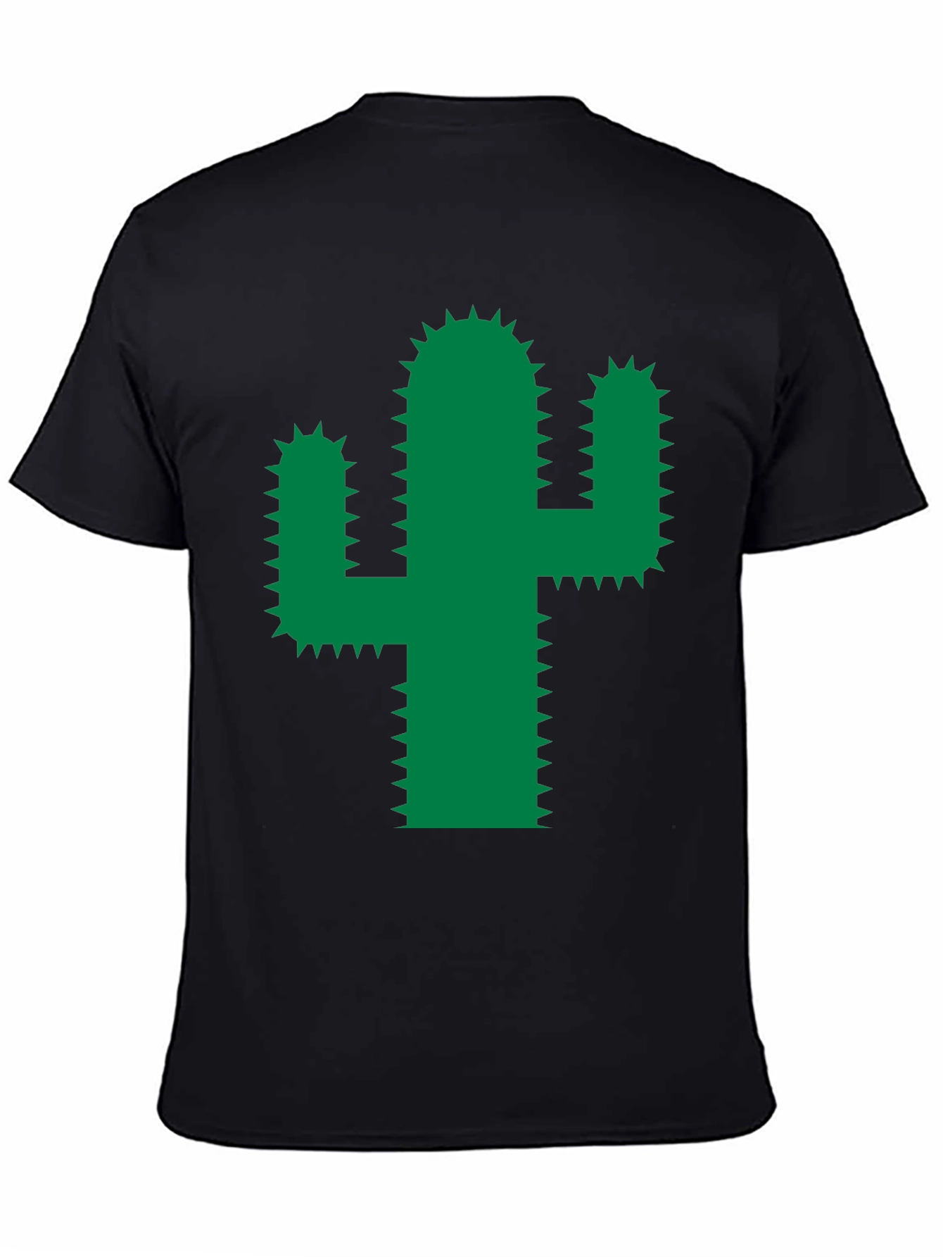 Cactus Graphic Tee - Trendy Green Desert Plant Shirt
