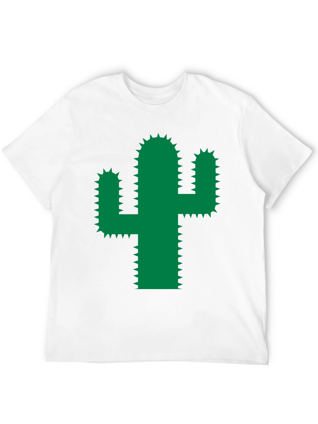 Cactus Graphic Tee - Trendy Green Desert Plant Shirt