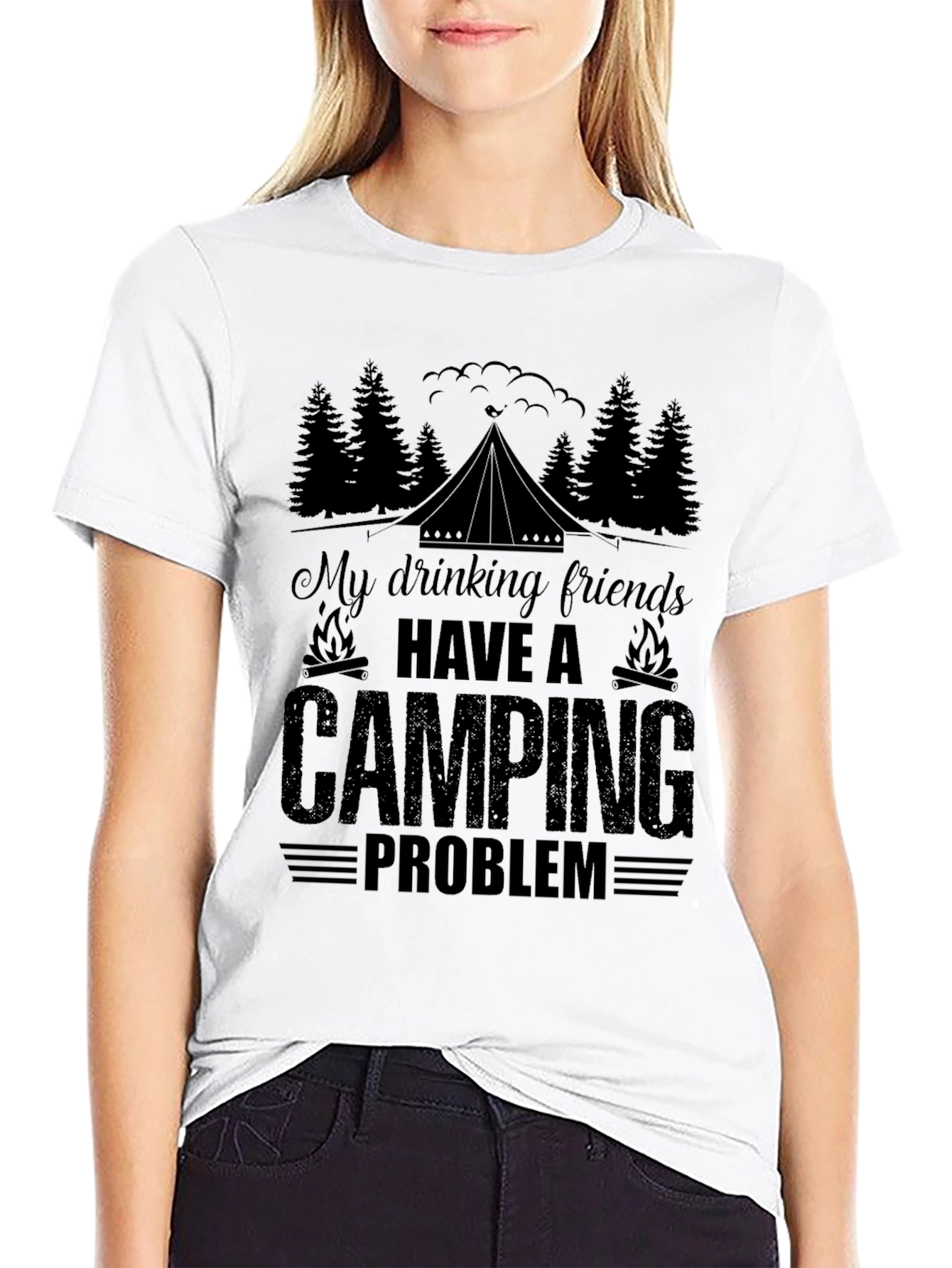 Camping Problem T-Shirt - Funny Camping Tee