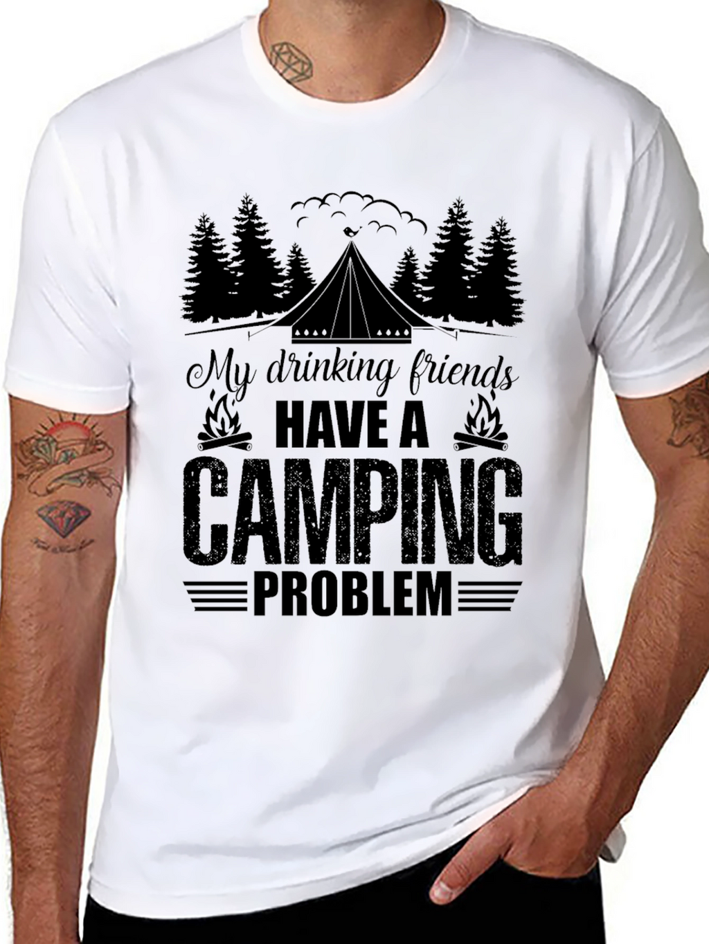 Camping Problem T-Shirt - Funny Camping Tee