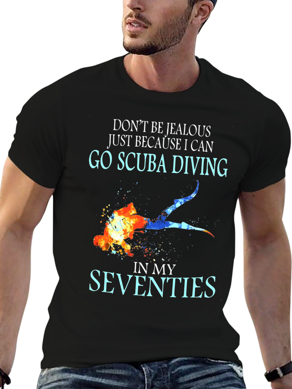 Scuba Diving Seventies T-Shirt