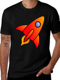 Rocket Graphic Tee - Blast Off in Style!