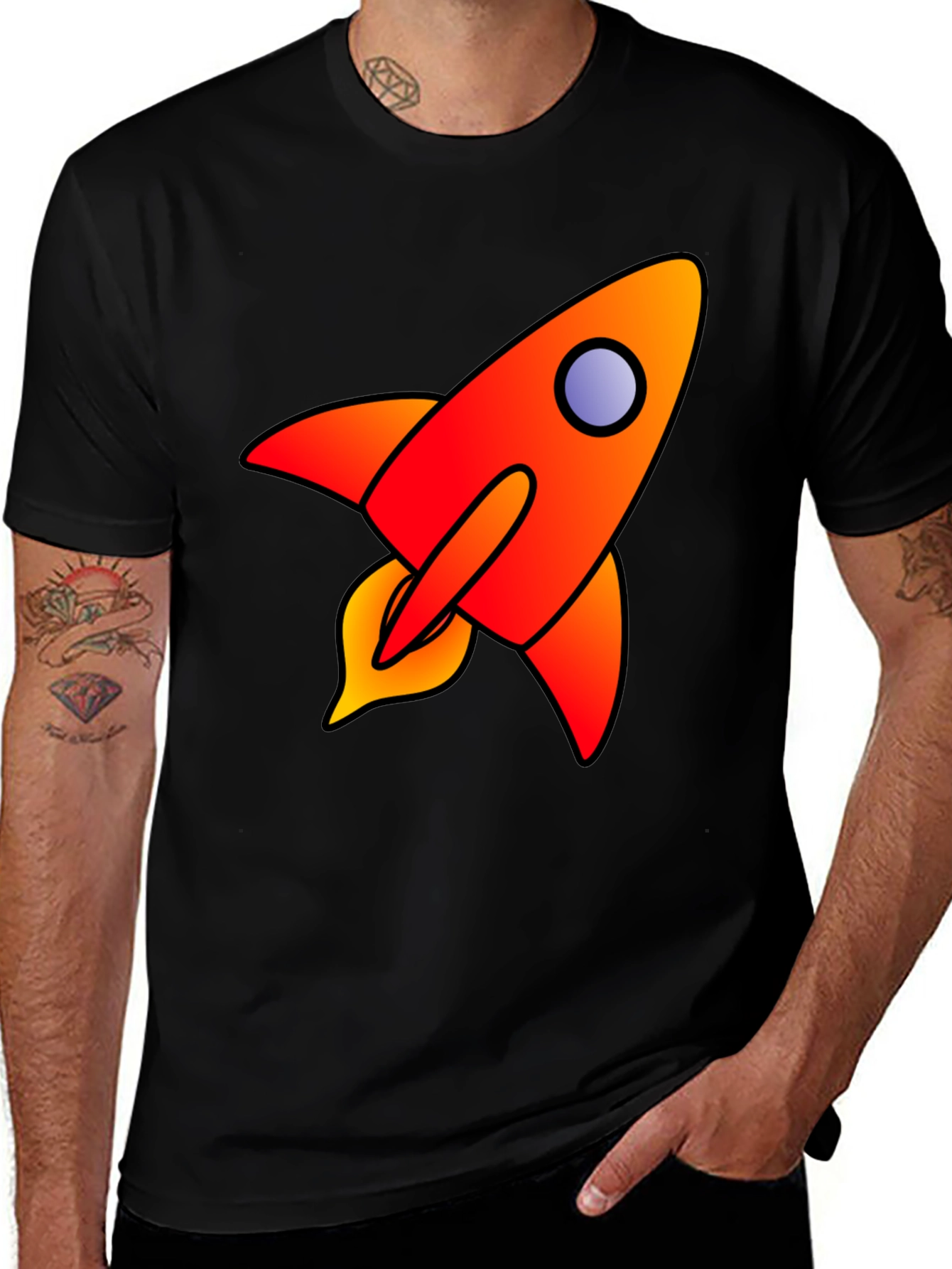 Rocket Graphic Tee - Blast Off in Style!