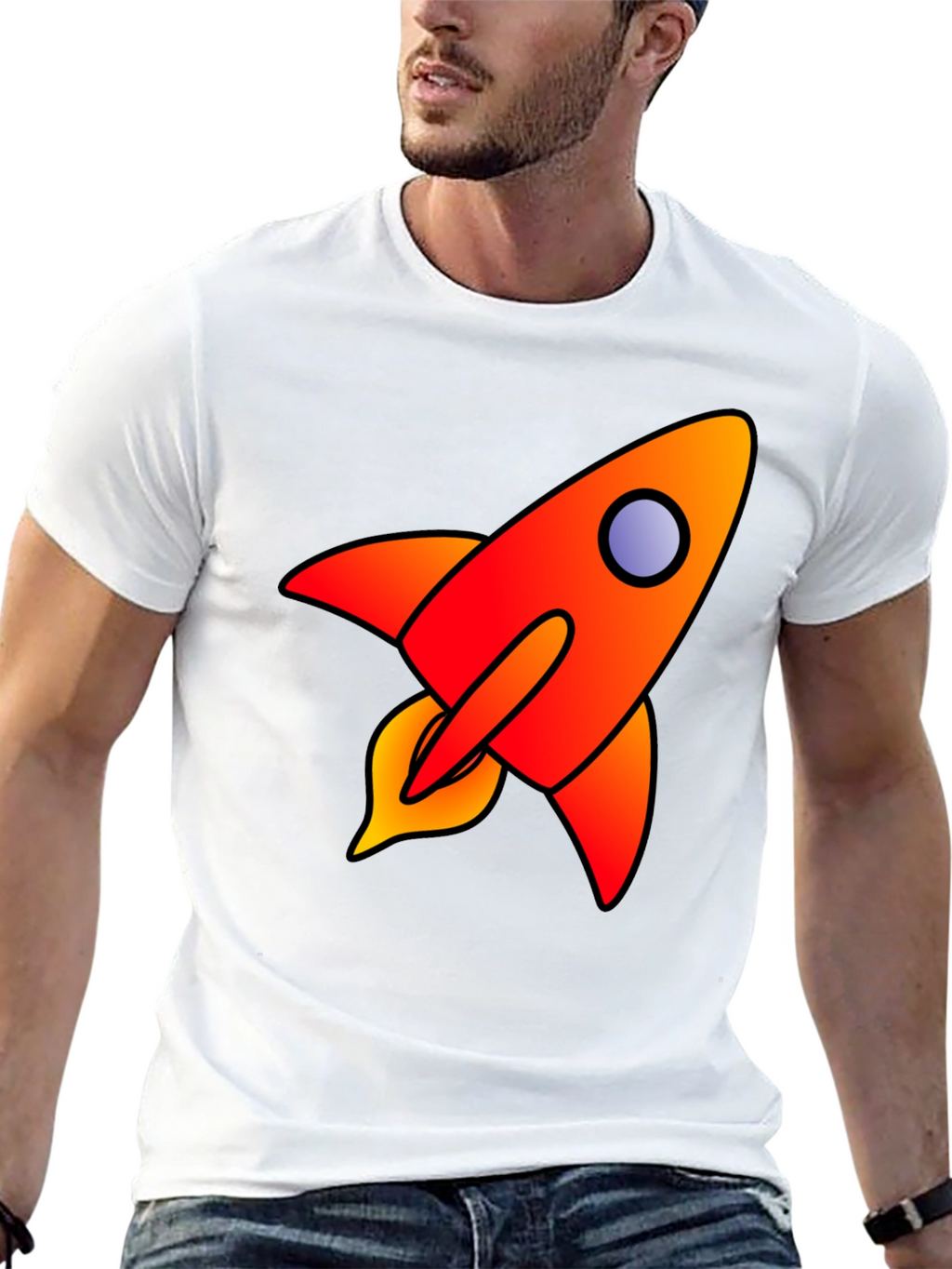 Rocket Graphic Tee - Blast Off in Style!