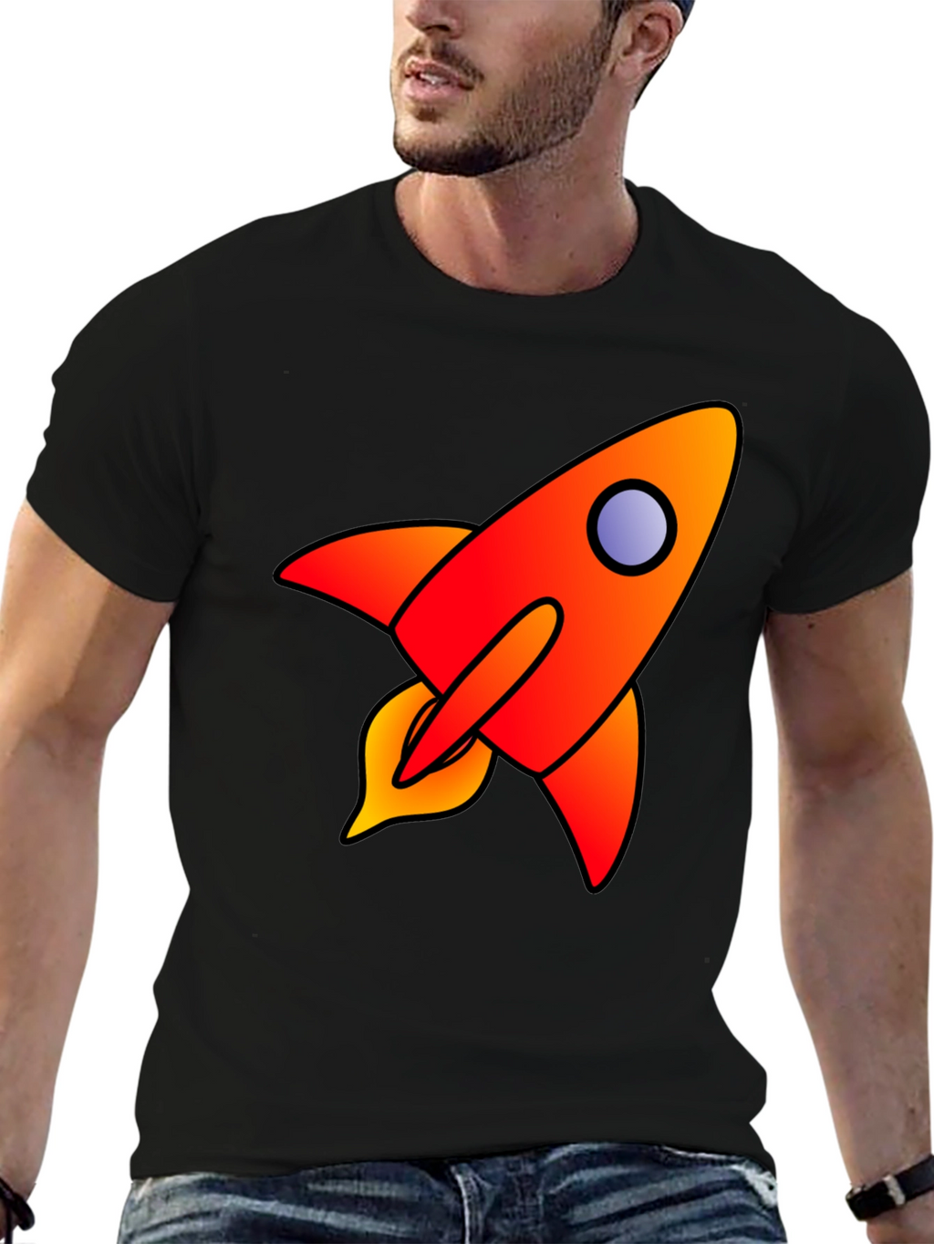 Rocket Graphic Tee - Blast Off in Style!