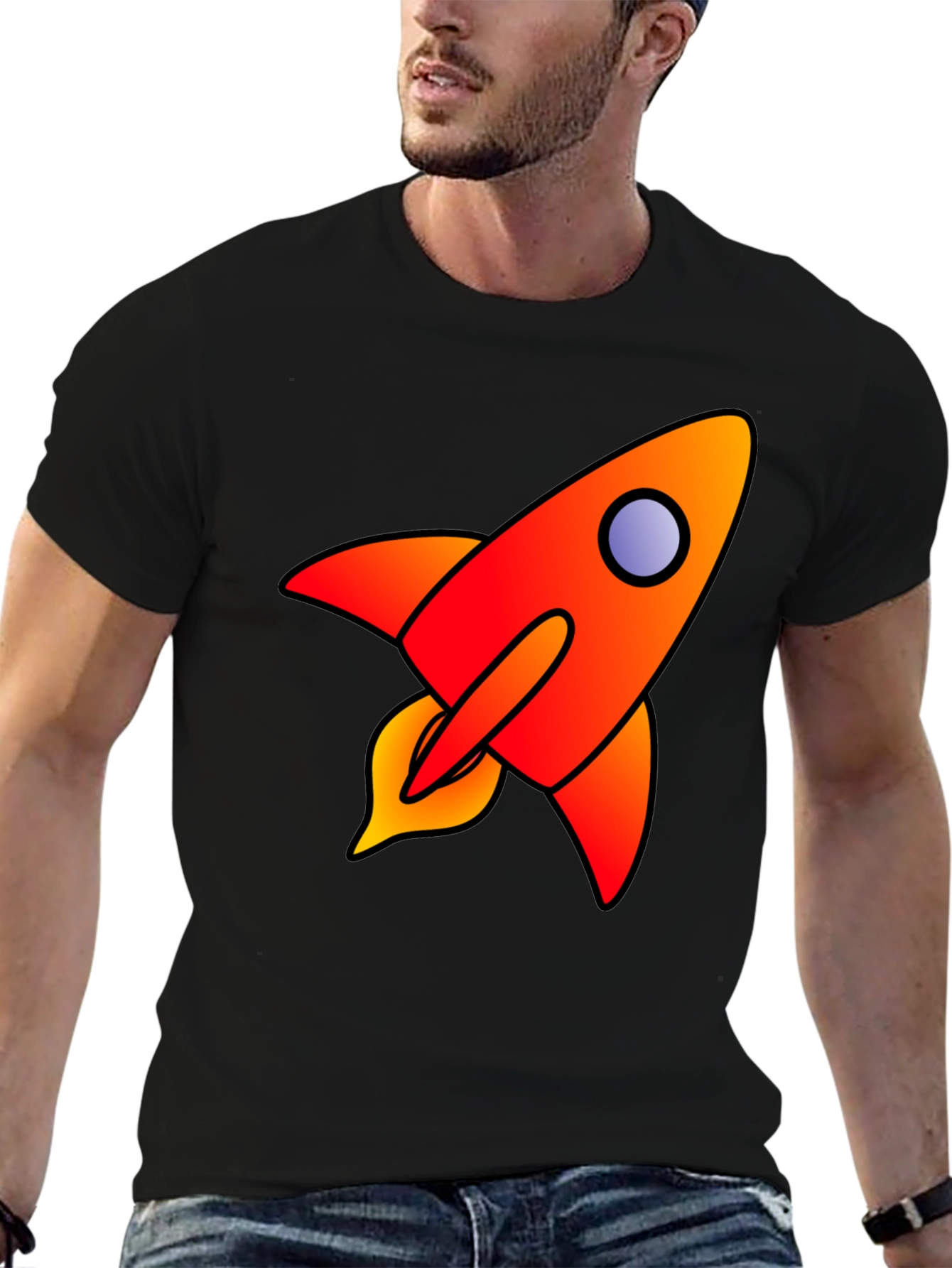 Rocket Graphic Tee - Blast Off in Style!