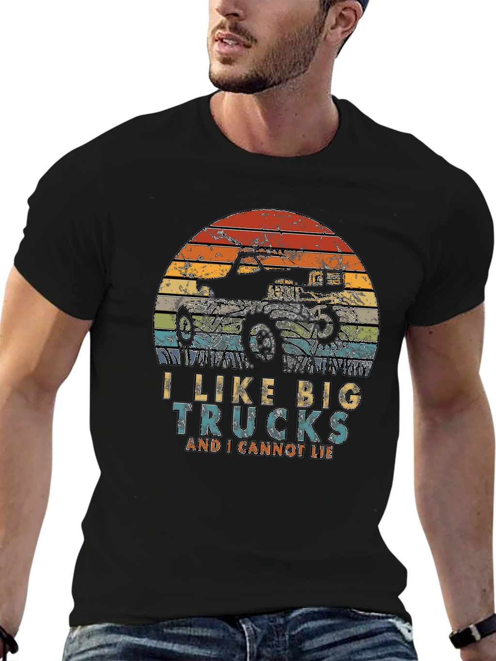 I Like Big Trucks T-Shirt Retro Graphic Tee