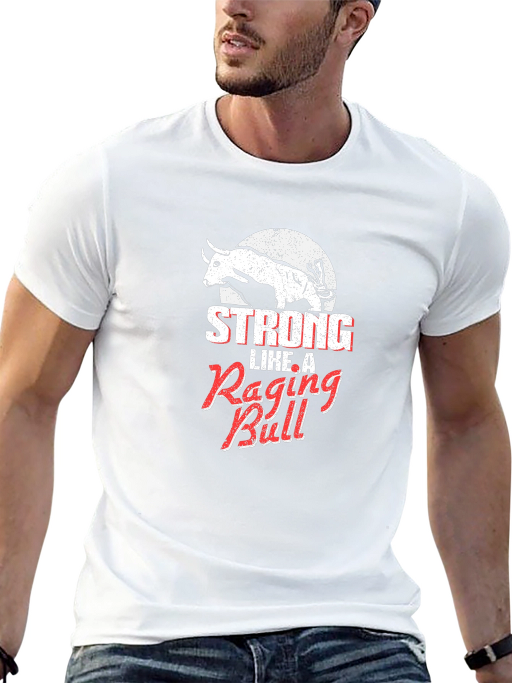 Strong Like A Raging Bull Graphic Tee