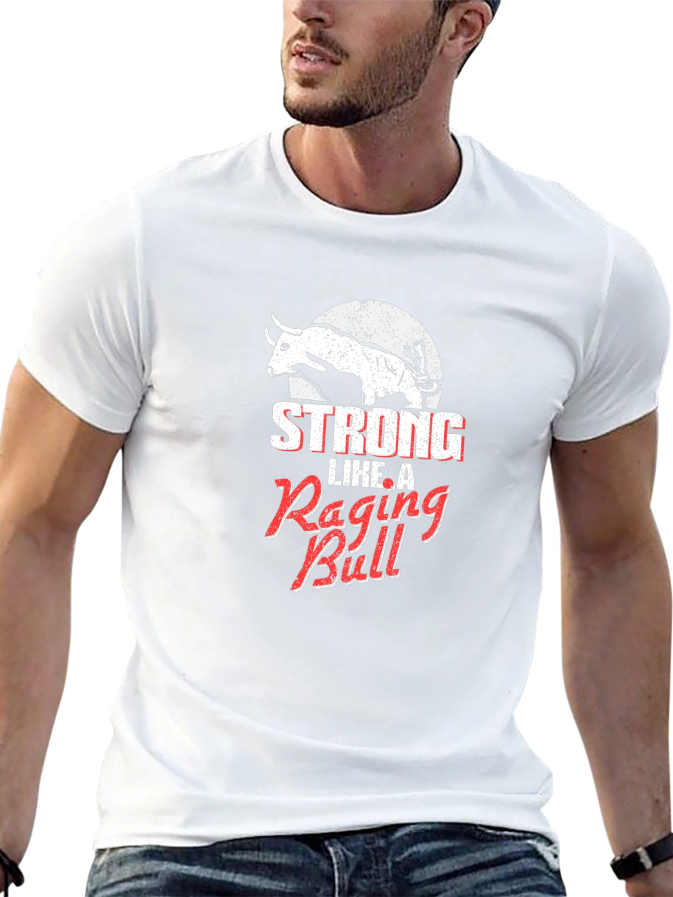 Strong Like A Raging Bull Graphic Tee