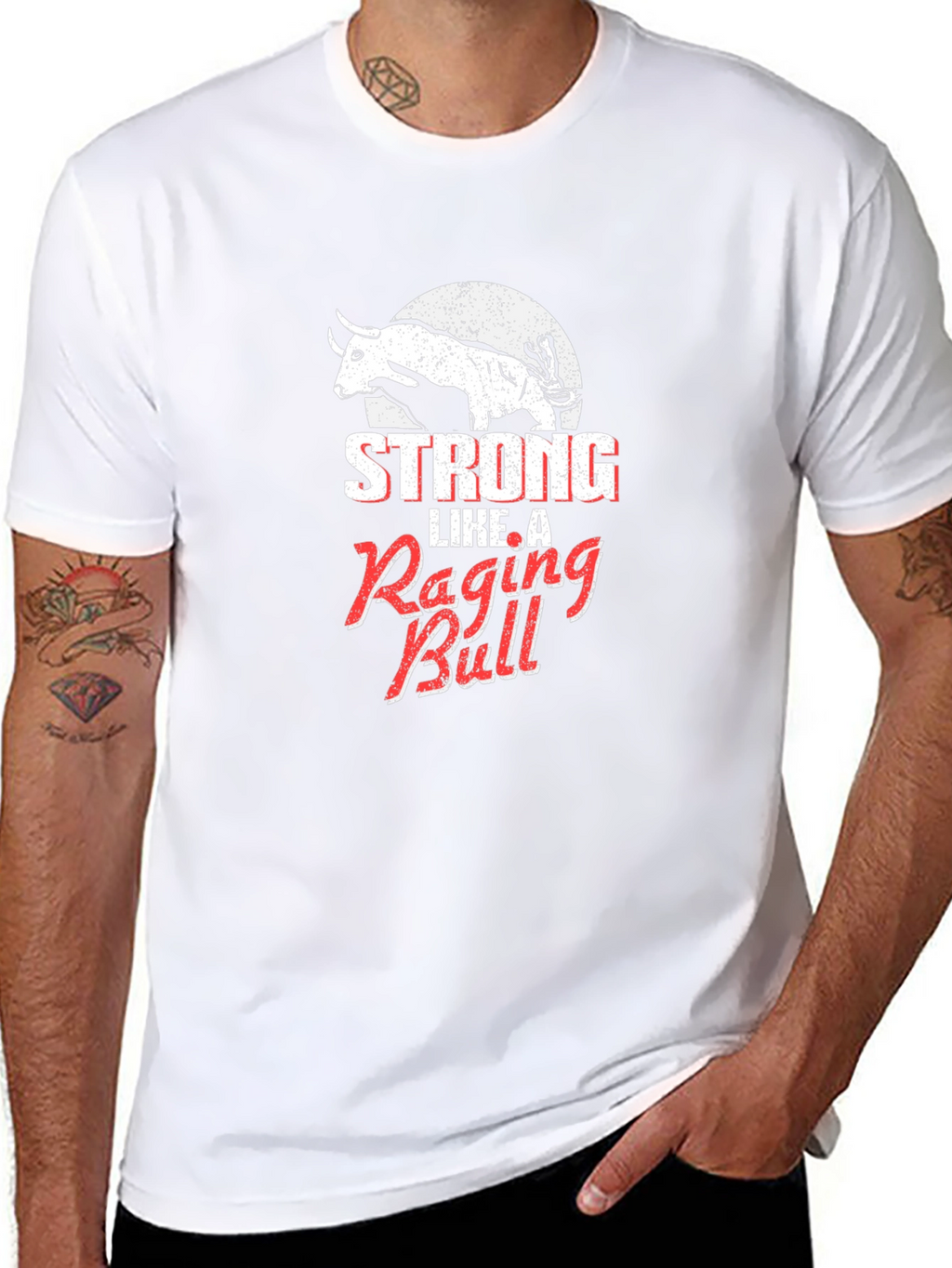 Strong Like A Raging Bull Graphic Tee